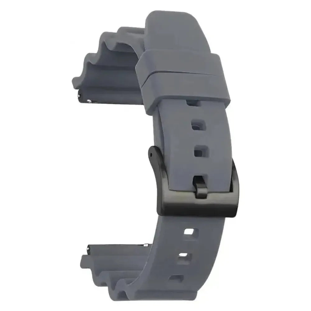 Silicone Sport Watch Strap with Quick Release – 20mm / 22mm, Stainless Steel Buckle-VivaStraps-Viva Timepiece