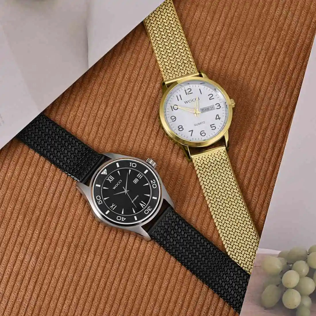 Elite 316L Woven Mesh Watch Band – Quick Release (14mm–22mm)-ChronoCraft-Viva Timepiece