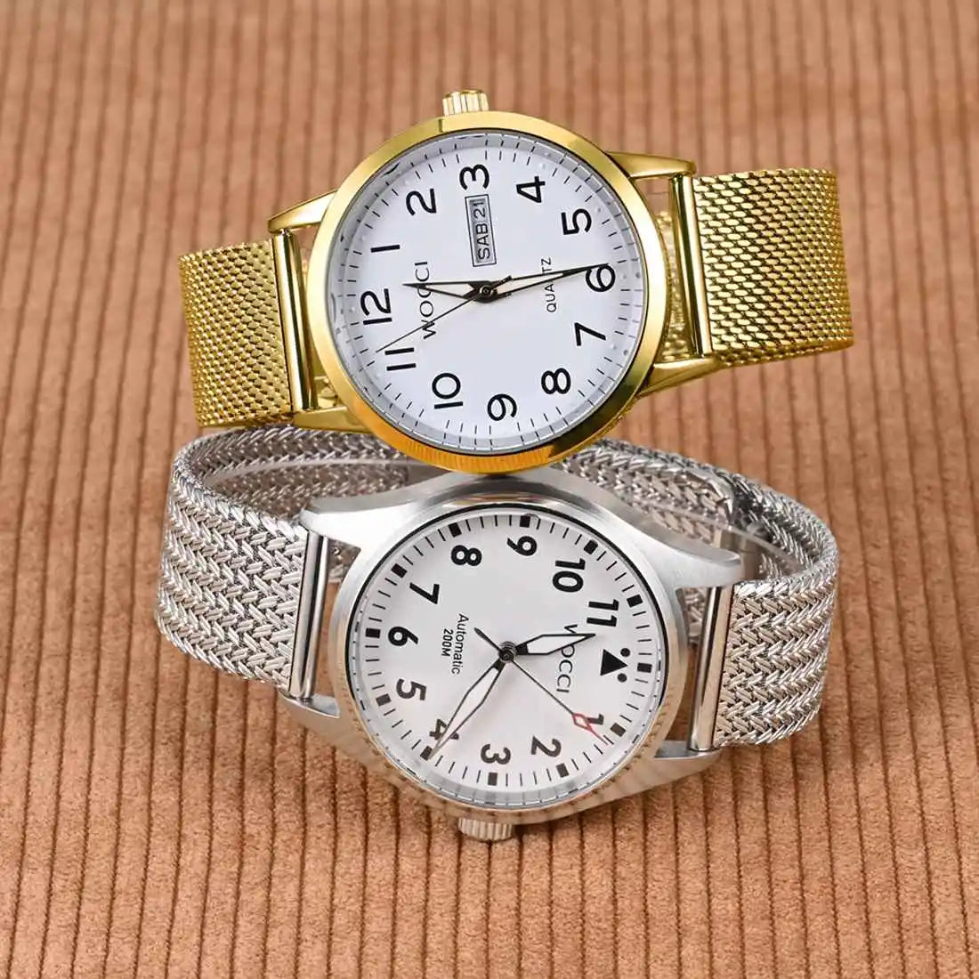 Elite 316L Woven Mesh Watch Band – Quick Release (14mm–22mm)-ChronoCraft-Viva Timepiece