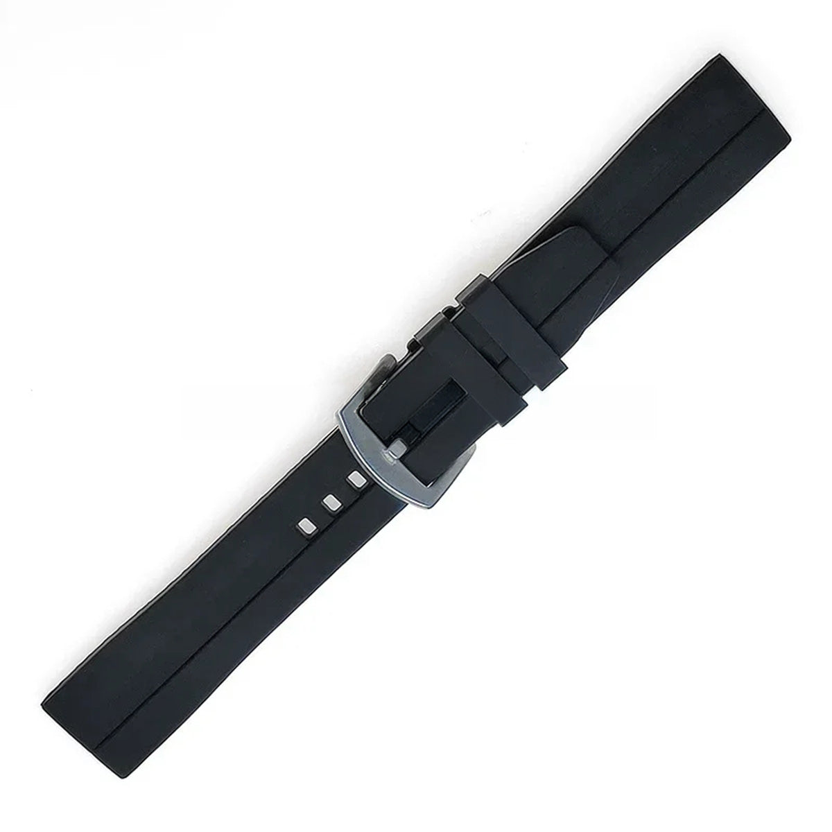 Extended Length Silicone Watch Band Compatible with 20mm / 22mm Watches – XL Waterproof Strap-XL Watch Bands-VivaStraps-Viva Timepiece