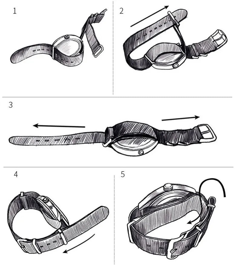 Extra Long Nylon Watch Band Compatible with 20mm / 22mm Watches – 33CM XL Military Strap-XL Watch Bands-VivaStraps-Viva Timepiece