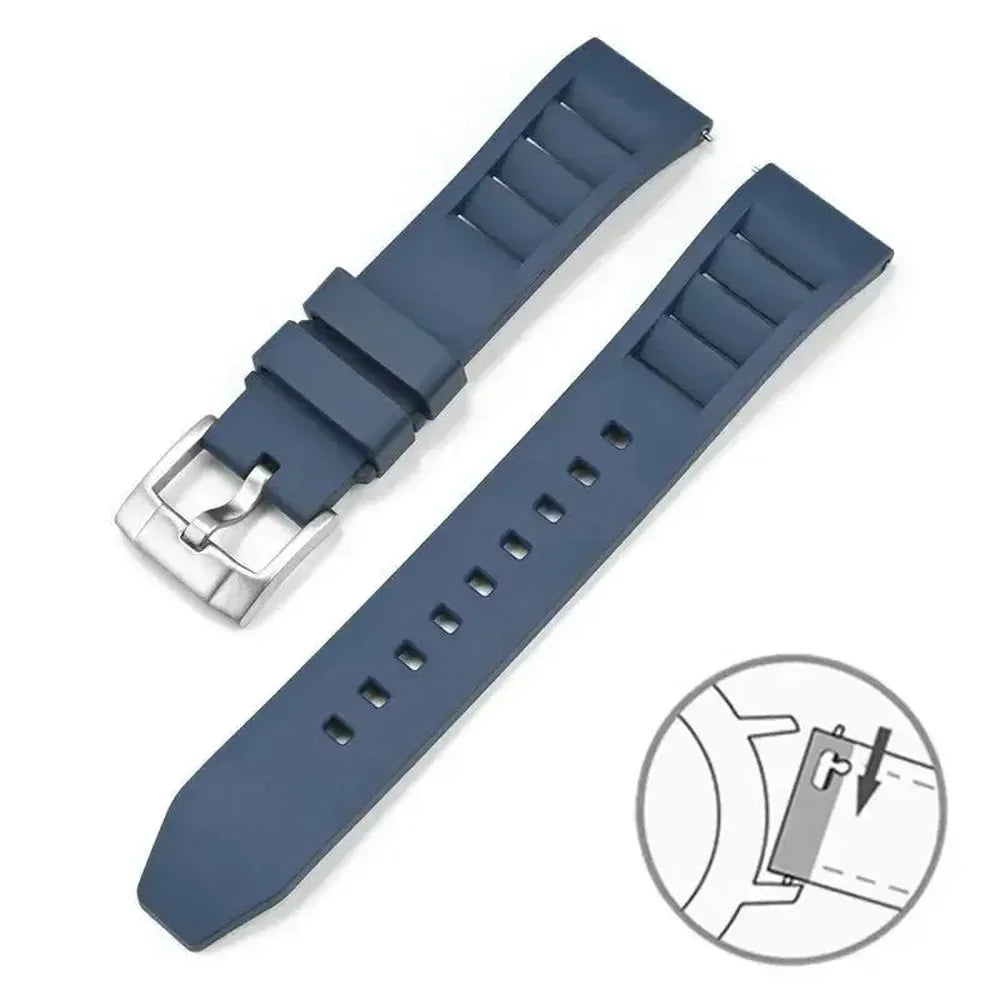 FKM Rubber Watch Strap – Quick Release / Straight End-VivaStraps-Viva Timepiece