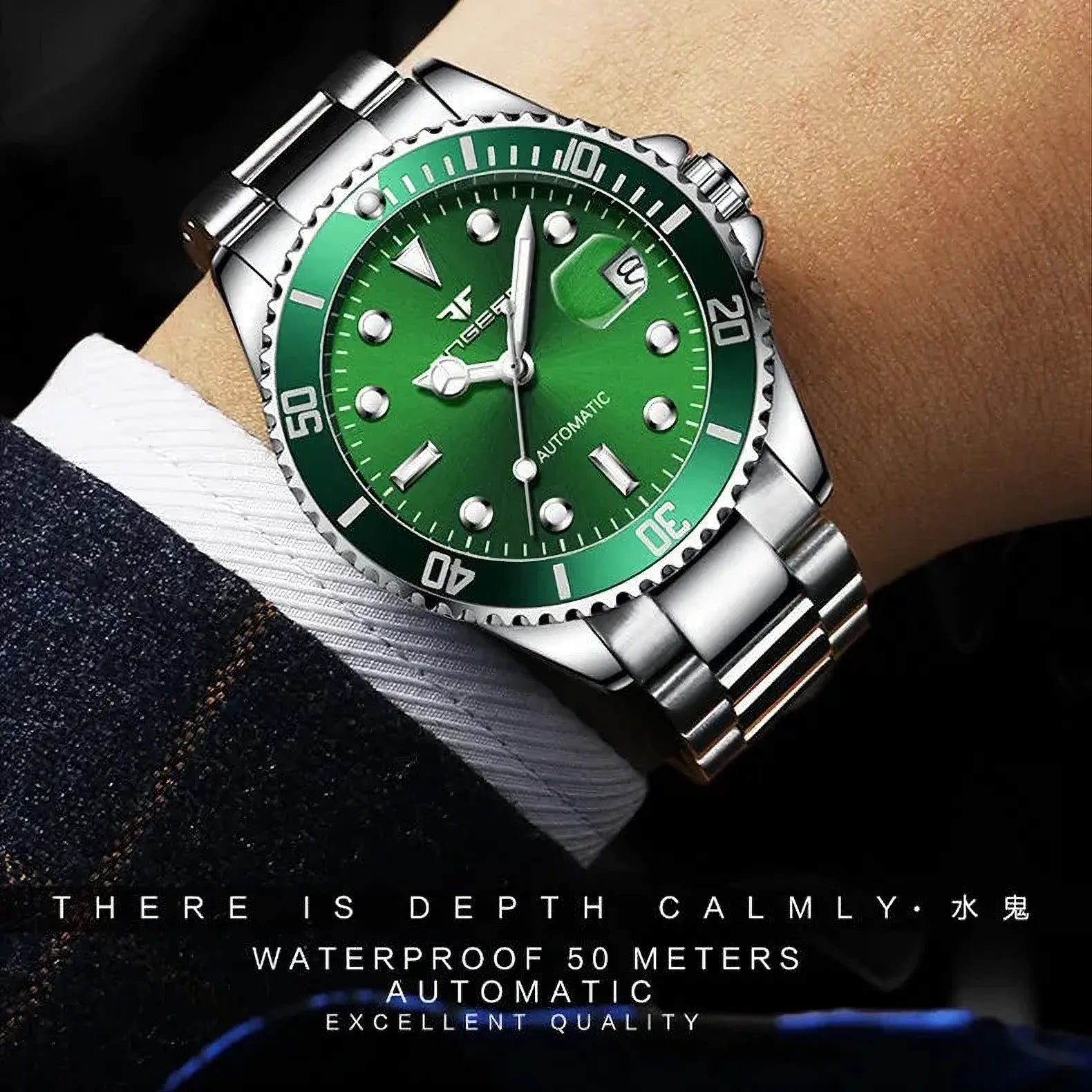 FNGEEN Sub-Date 42mm Automatic Watch-FNGEEN-Viva Timepiece