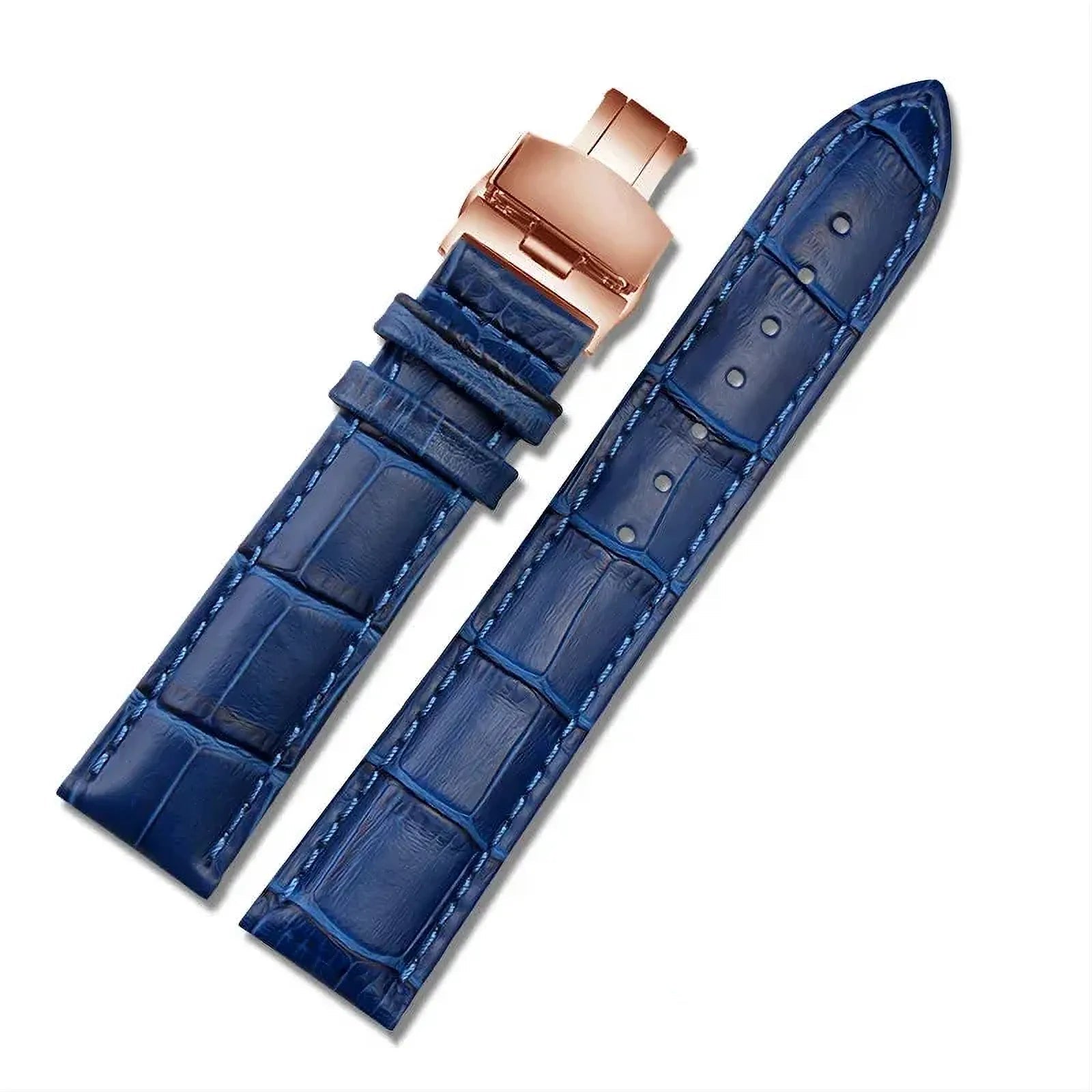 Genuine Leather Watch Strap – Butterfly Clasp / Quick Release-VivaStraps-Viva Timepiece