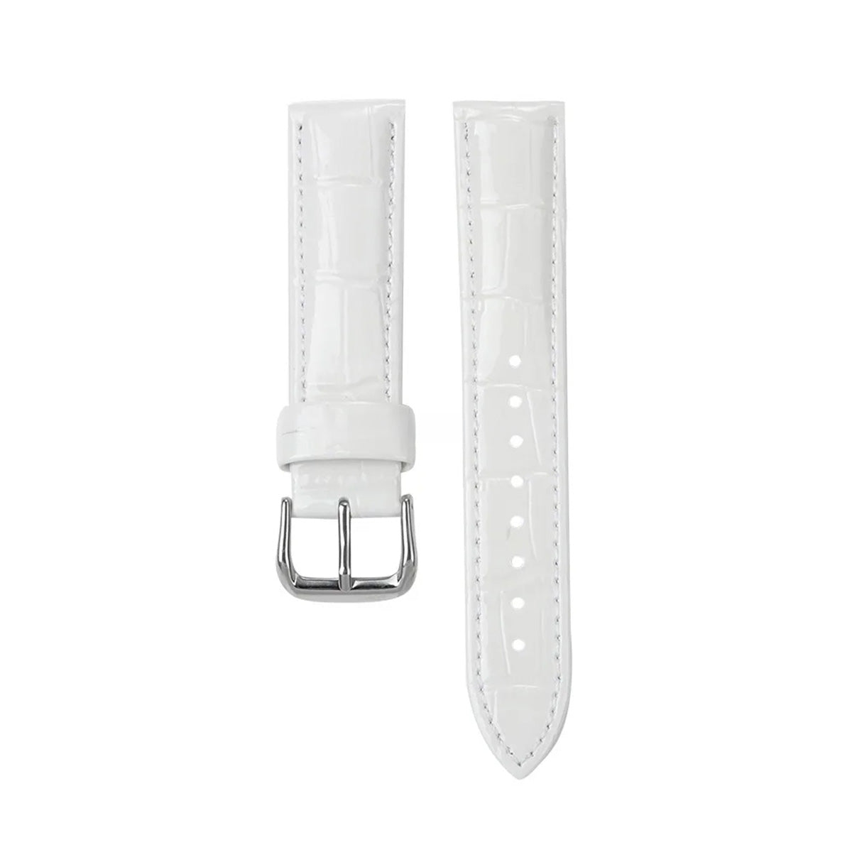 Glossy Leather Watch Strap – Classic Dress Style-Straptique-Viva Timepiece