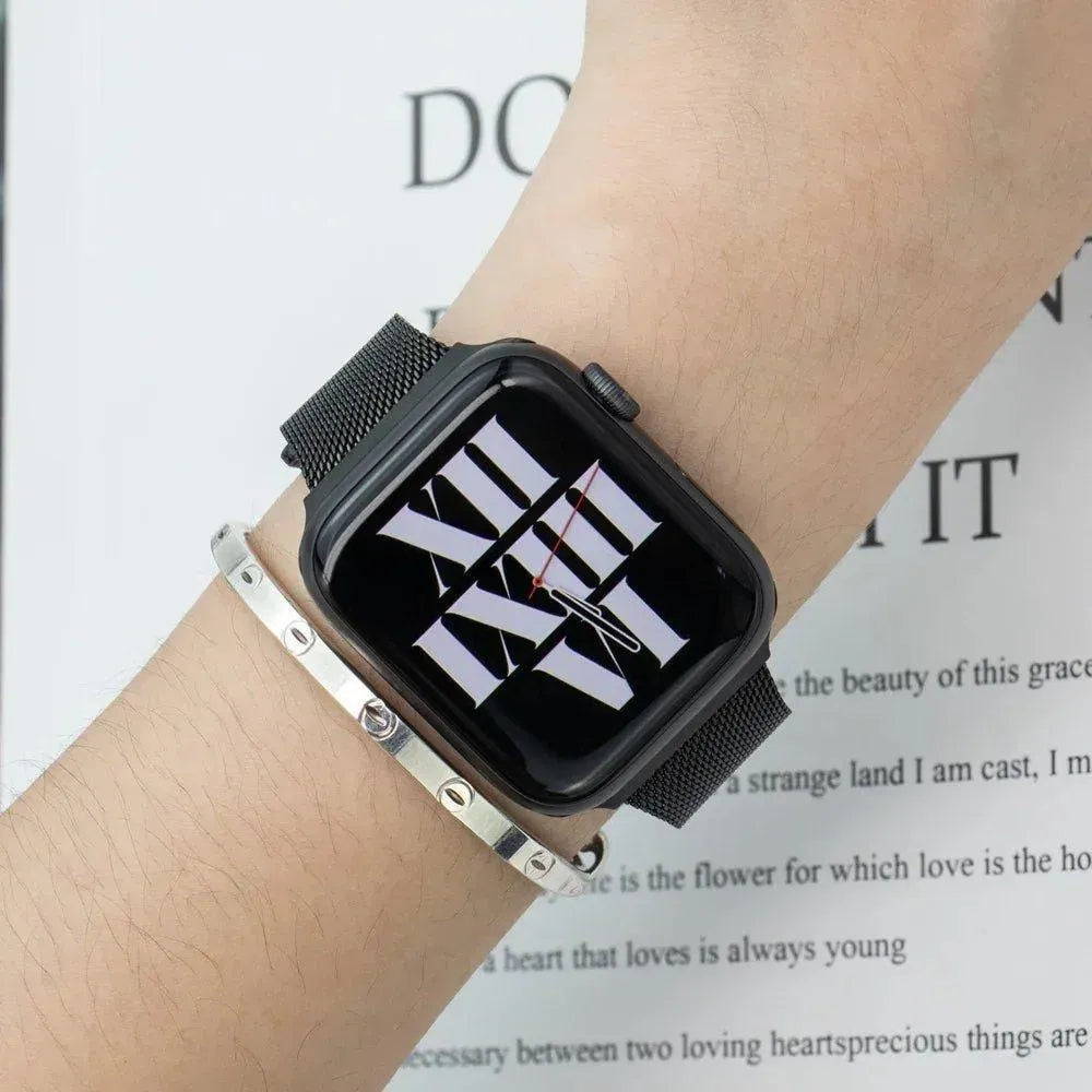 Slim Milanese Mesh Steel Strap for Apple Watch (38–49mm)-ModuLoop-Viva Timepiece