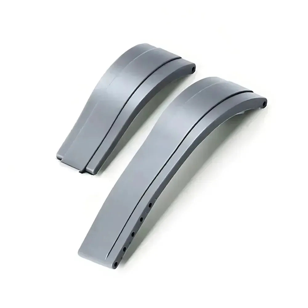 20mm Curved-End TPU Rubber Watch Strap with Deployment Clasp – Premium Fit for Sport Watches-Straptique-Viva Timepiece