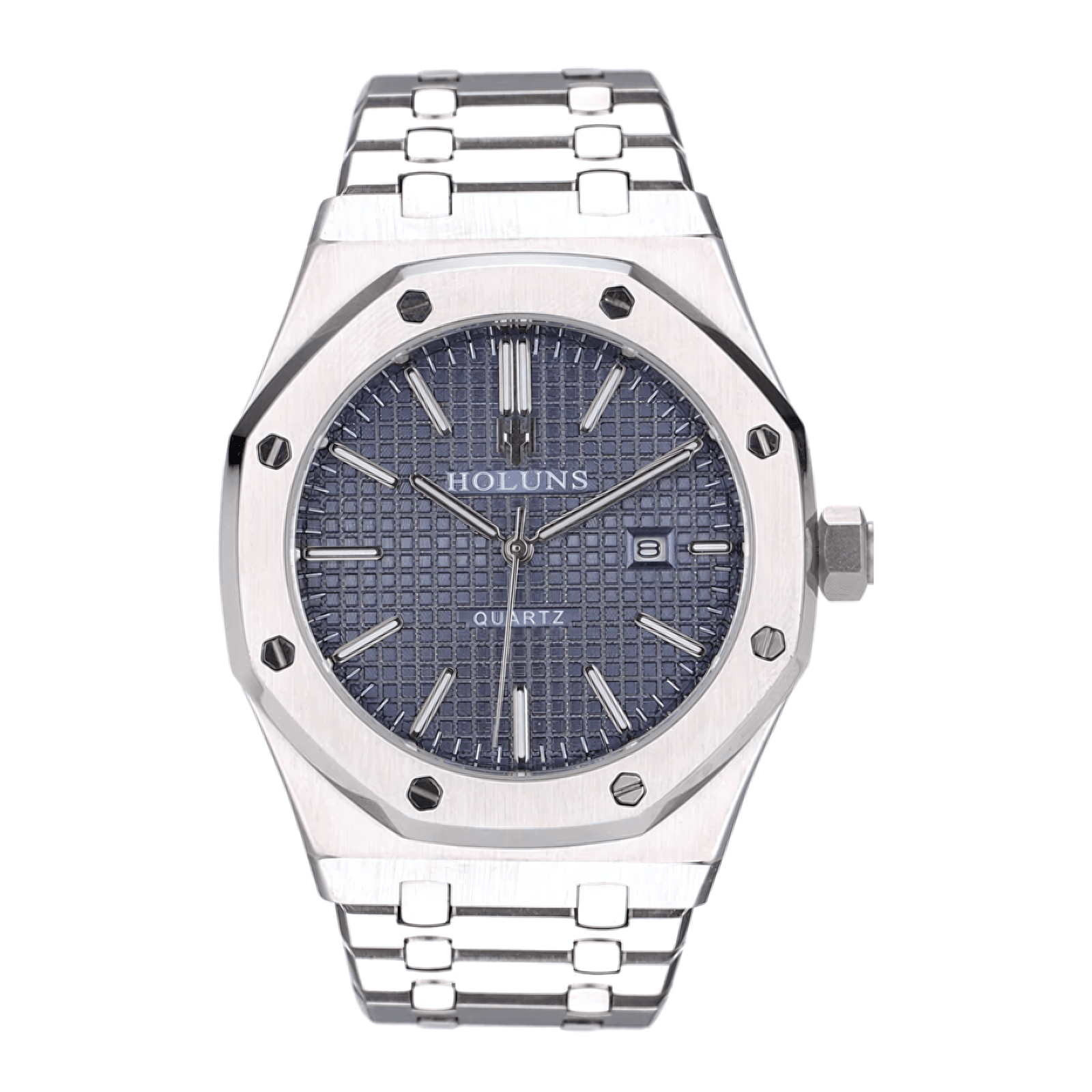 Holuns 41mm Quartz Classic Integrated Case Watch – Sapphire Crystal, 316L Steel-Holuns-Viva Timepiece