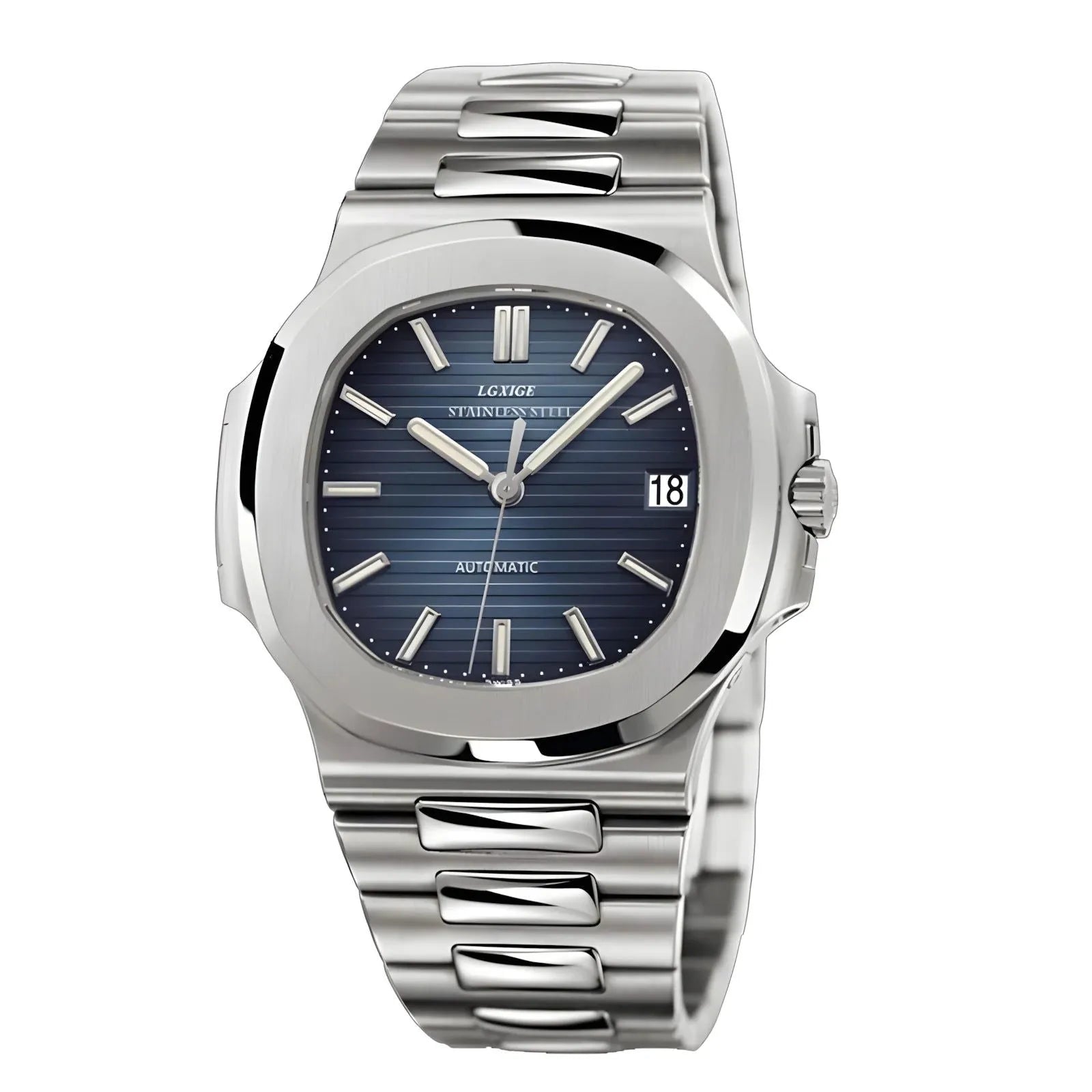 LGXIGE 40mm Automatic Classic Integrated Bracelet Watch – Sapphire Crystal, 316L Steel-LGXIGE-Viva Timepiece
