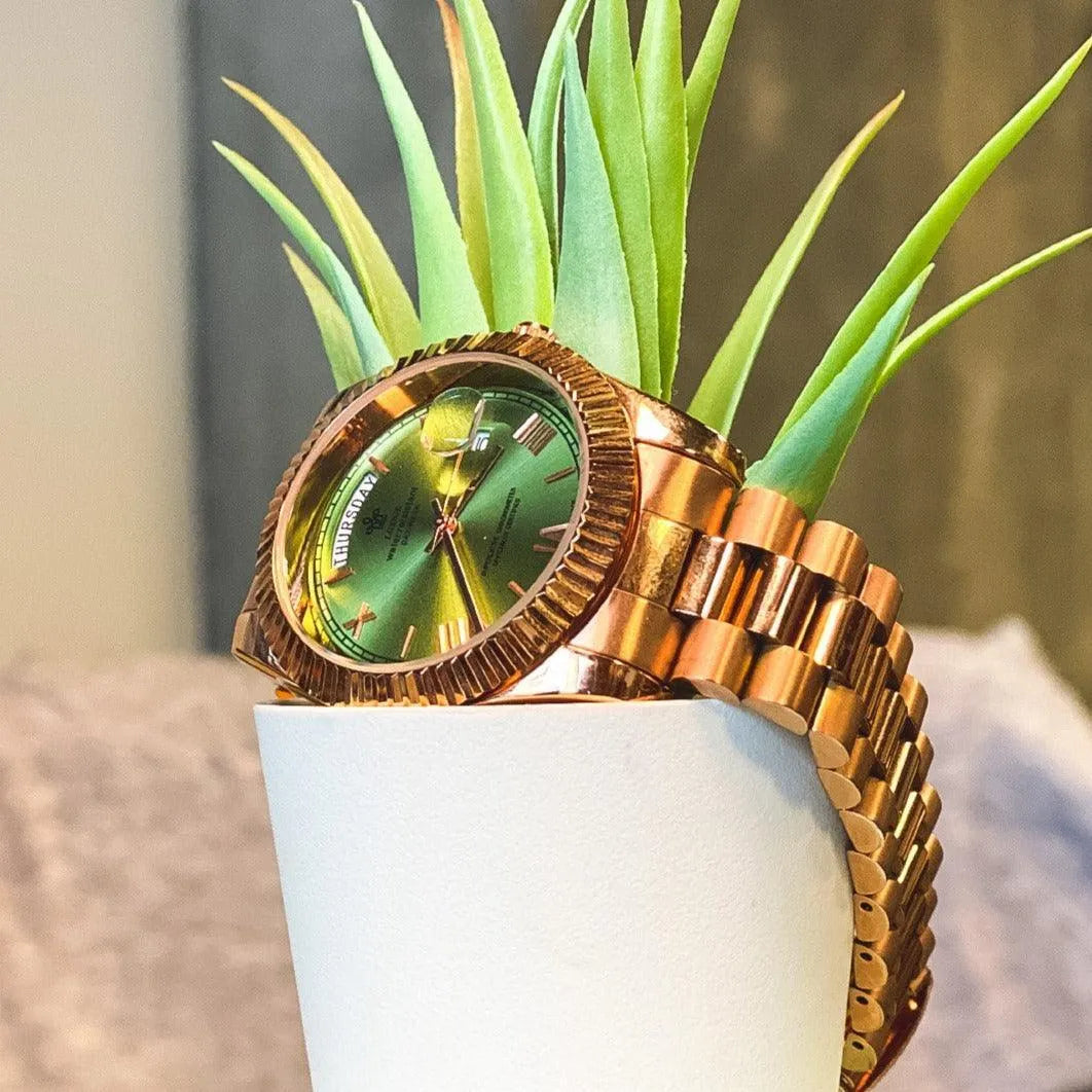 LGXIGE 40mm Quartz Classic Dress Watch – Roman Dial, Fluted Bezel-LGXIGE-Viva Timepiece