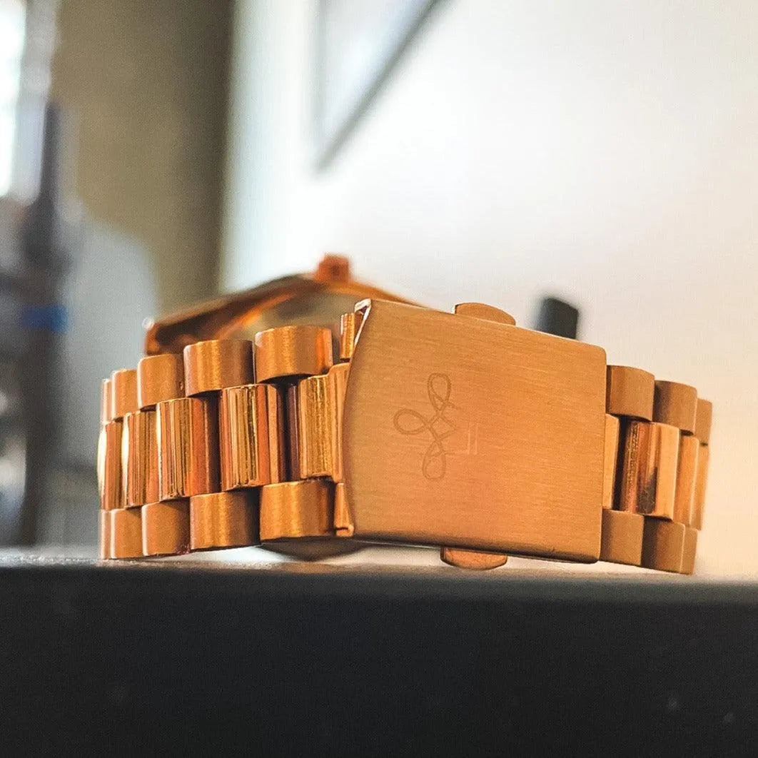 LGXIGE 40mm Quartz Classic Dress Watch – Roman Dial, Fluted Bezel-LGXIGE-Viva Timepiece