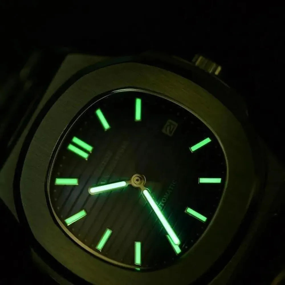 LGXIGE 41mm Automatic Integrated Stainless Steel Watch – Sapphire Crystal, 316L Steel-LGXIGE-Viva Timepiece