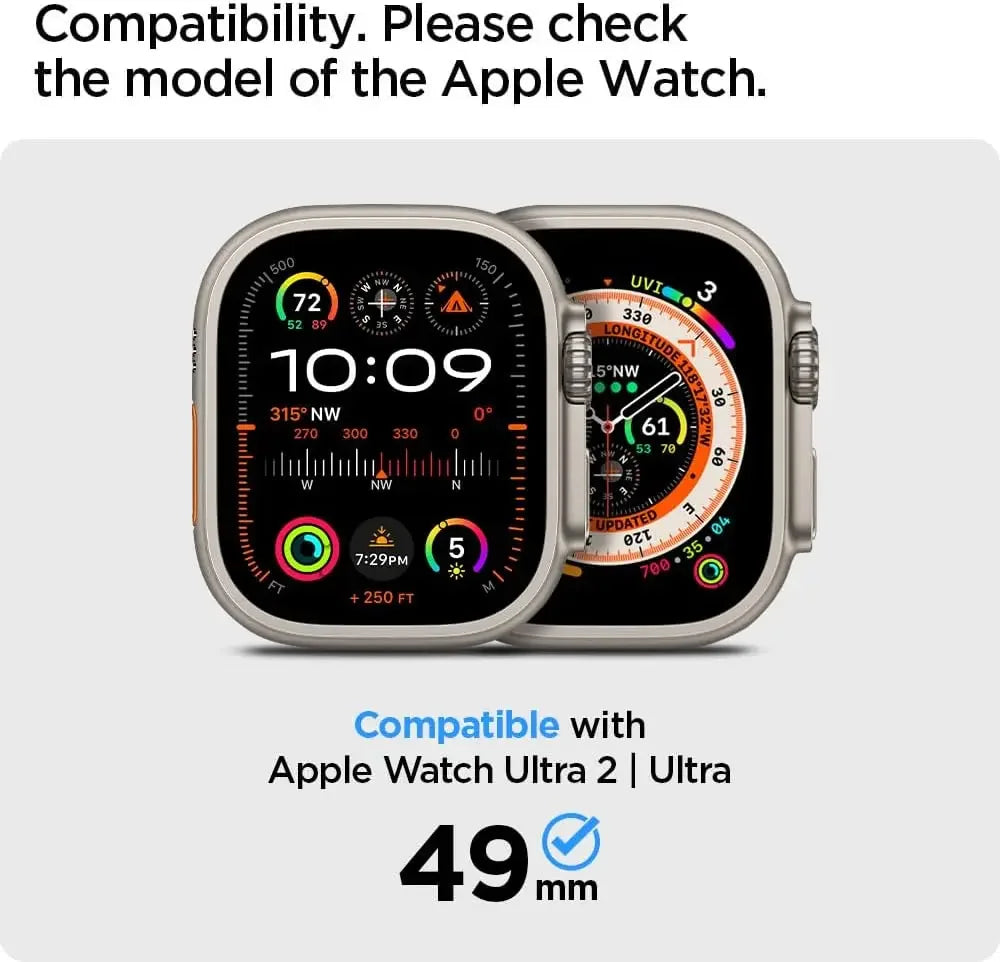Lock-Fit Protective Case Compatible with Apple Watch – Hybrid Polymer Guard-Tivra-Viva Timepiece