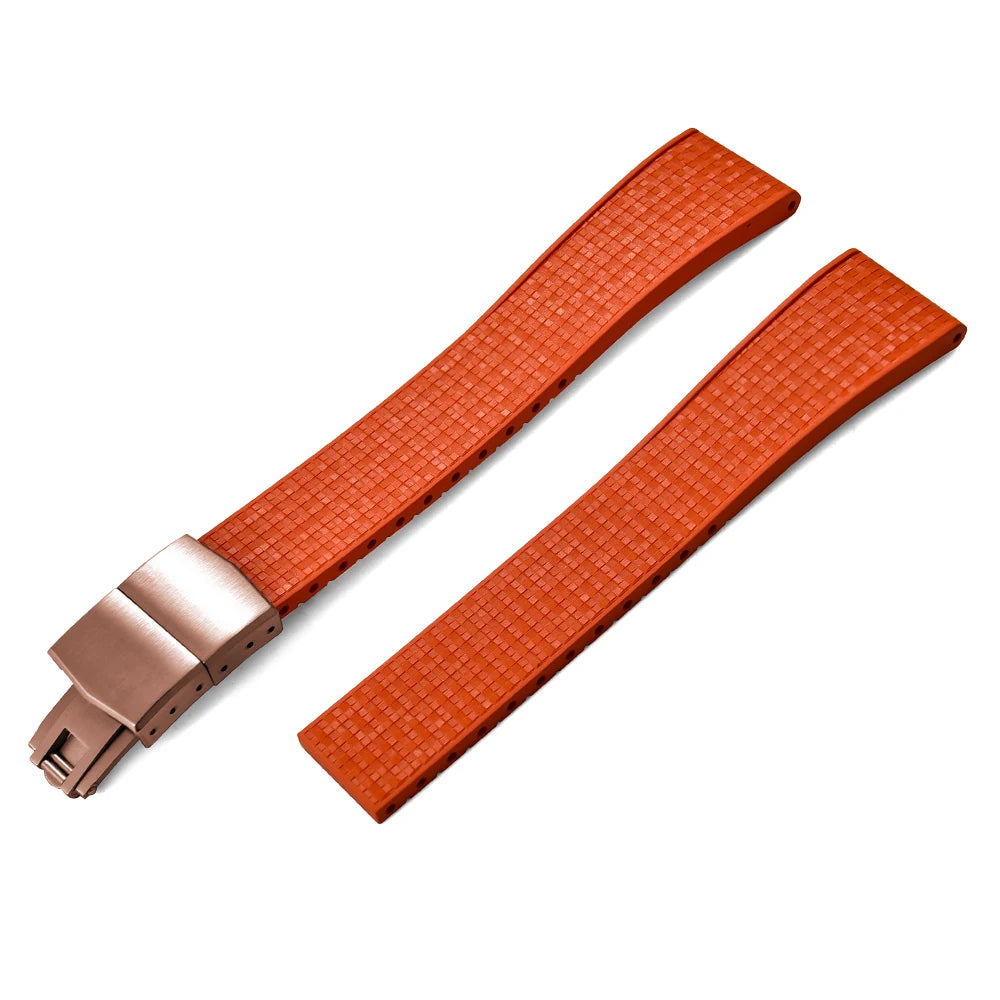 Mosaic CTS FKM Rubber Watch Strap Straight End – Cut-to-Fit-VivaStraps-Viva Timepiece