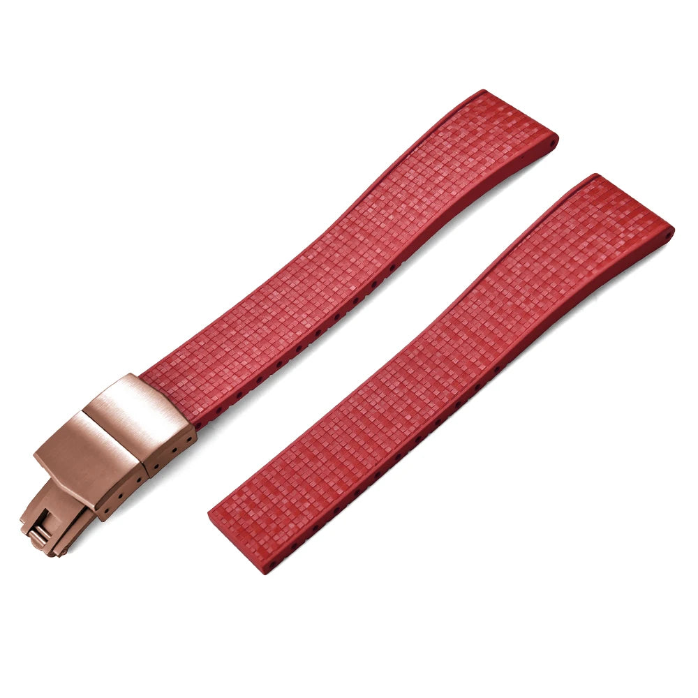 Mosaic CTS FKM Rubber Watch Strap Straight End – Cut-to-Fit-VivaStraps-Viva Timepiece