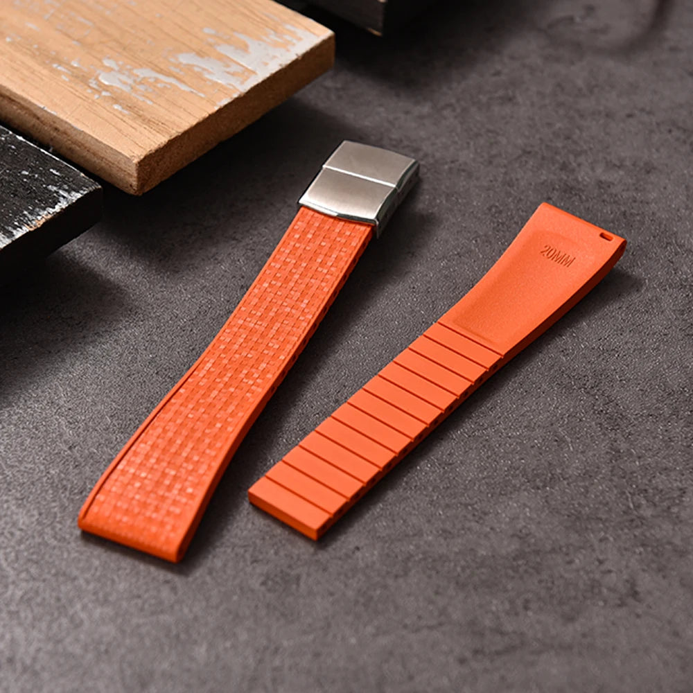 Mosaic CTS FKM Rubber Watch Strap Straight End – Cut-to-Fit-VivaStraps-Viva Timepiece