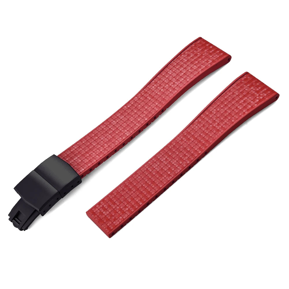 Mosaic CTS FKM Rubber Watch Strap Straight End – Cut-to-Fit-VivaStraps-Viva Timepiece