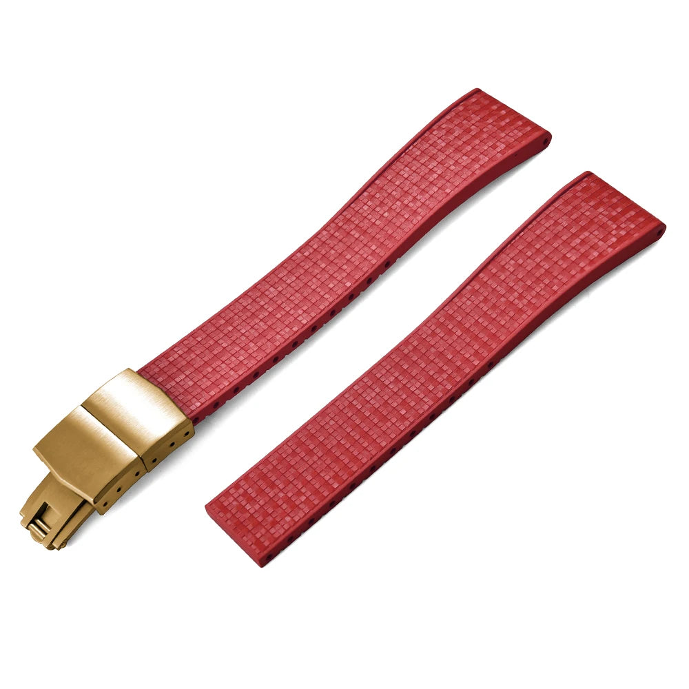 Mosaic CTS FKM Rubber Watch Strap Straight End – Cut-to-Fit-VivaStraps-Viva Timepiece