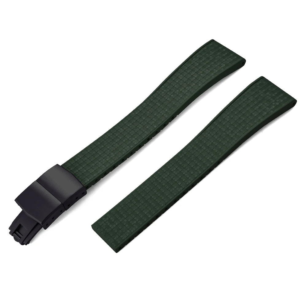 Mosaic CTS FKM Rubber Watch Strap Straight End – Cut-to-Fit-VivaStraps-Viva Timepiece