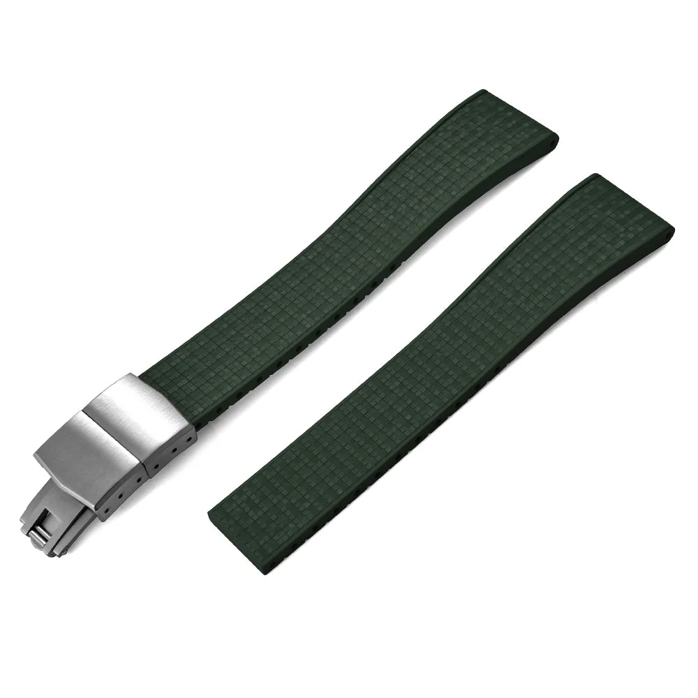 Mosaic CTS FKM Rubber Watch Strap Straight End – Cut-to-Fit-VivaStraps-Viva Timepiece