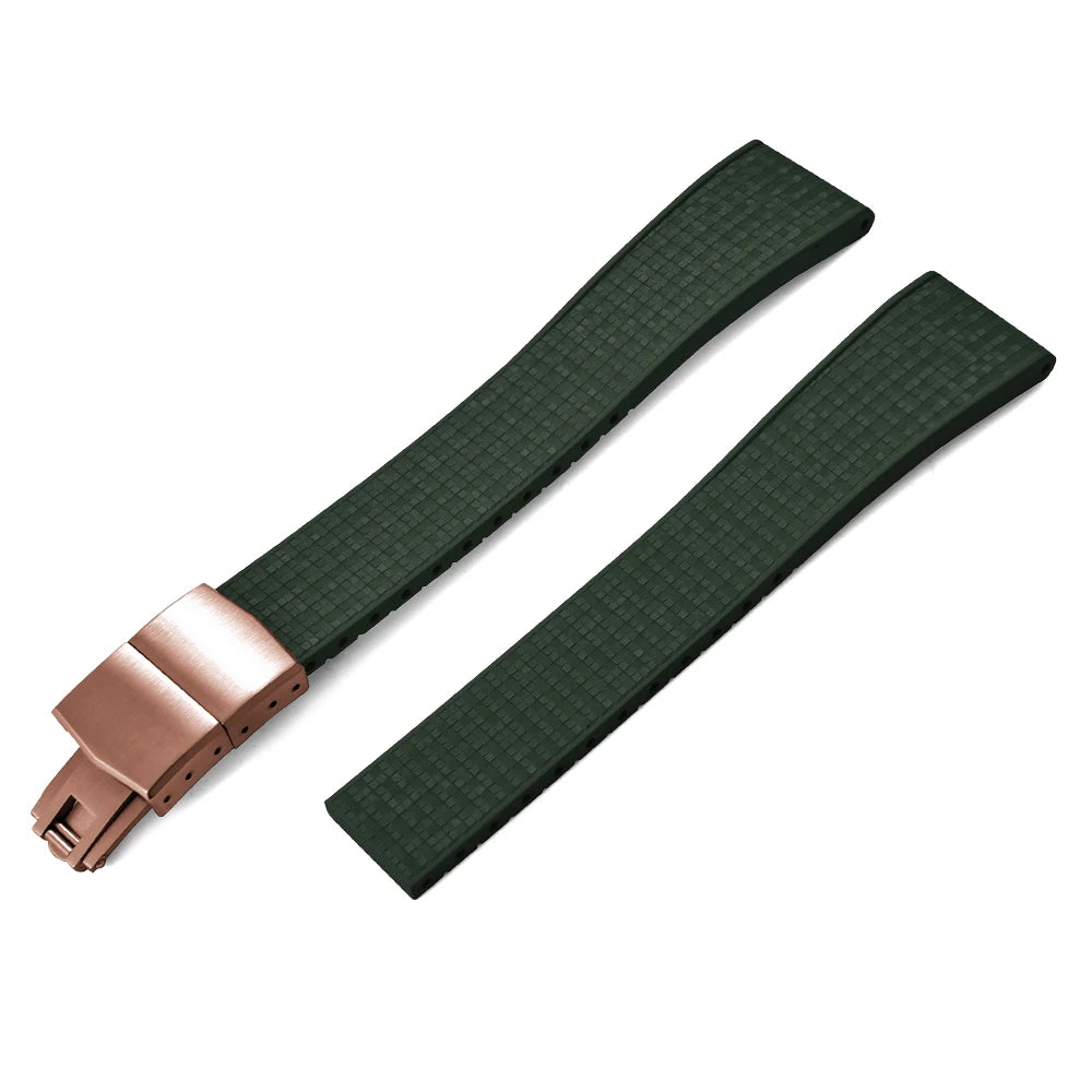 Mosaic CTS FKM Rubber Watch Strap Straight End – Cut-to-Fit-VivaStraps-Viva Timepiece