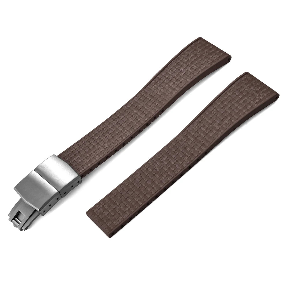 Mosaic CTS FKM Rubber Watch Strap Straight End – Cut-to-Fit-VivaStraps-Viva Timepiece
