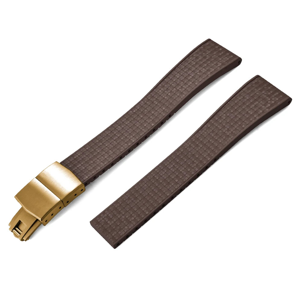 Mosaic CTS FKM Rubber Watch Strap Straight End – Cut-to-Fit-VivaStraps-Viva Timepiece
