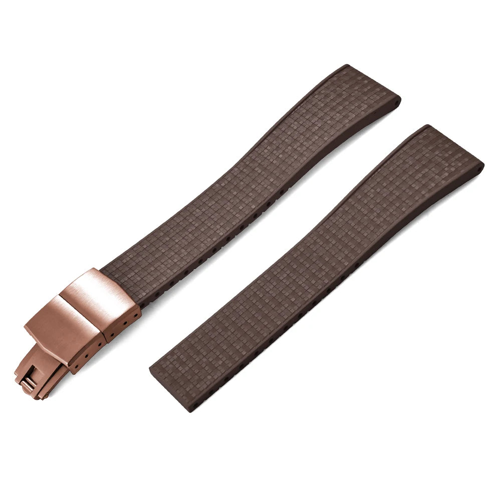 Mosaic CTS FKM Rubber Watch Strap Straight End – Cut-to-Fit-VivaStraps-Viva Timepiece