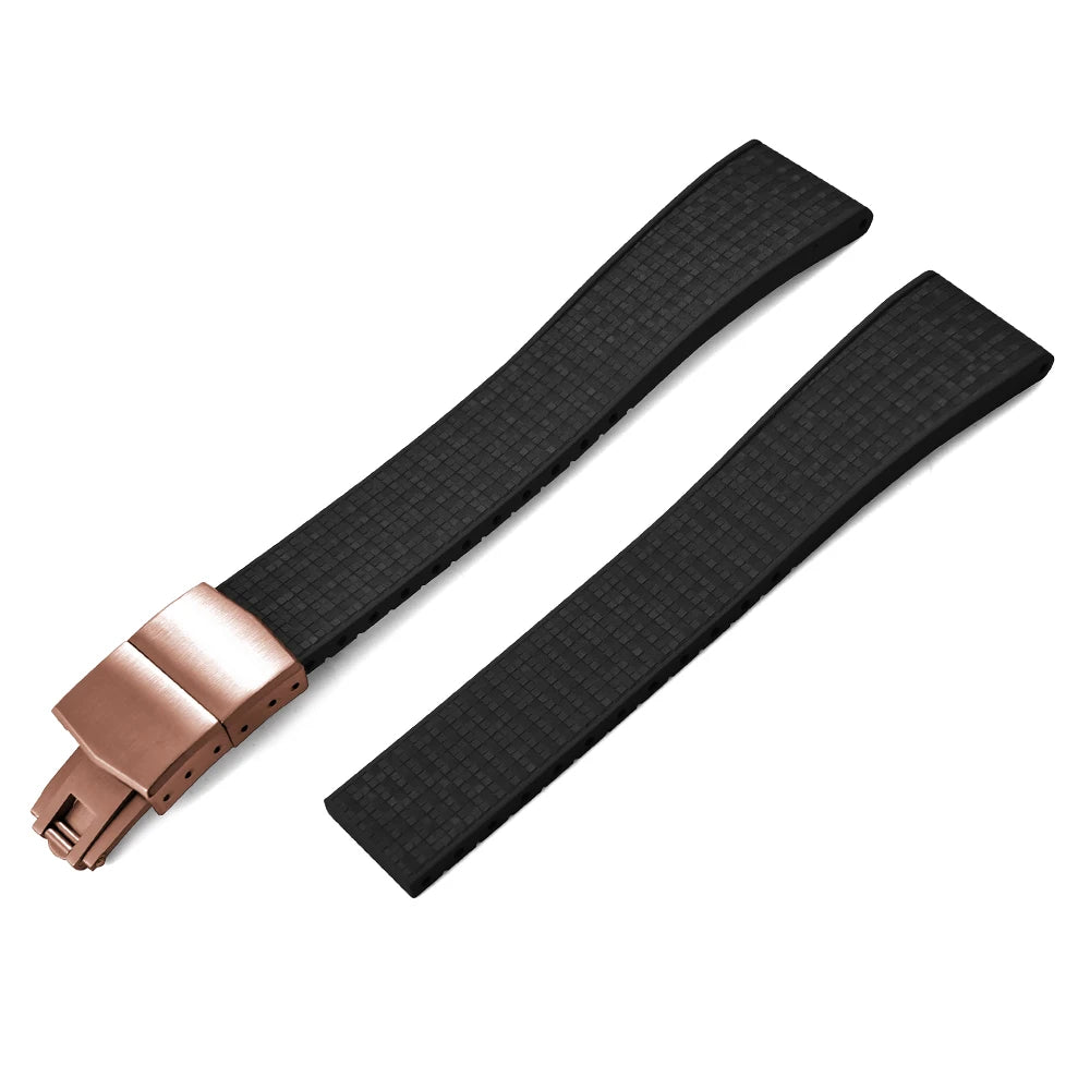 Mosaic CTS FKM Rubber Watch Strap Straight End – Cut-to-Fit-VivaStraps-Viva Timepiece