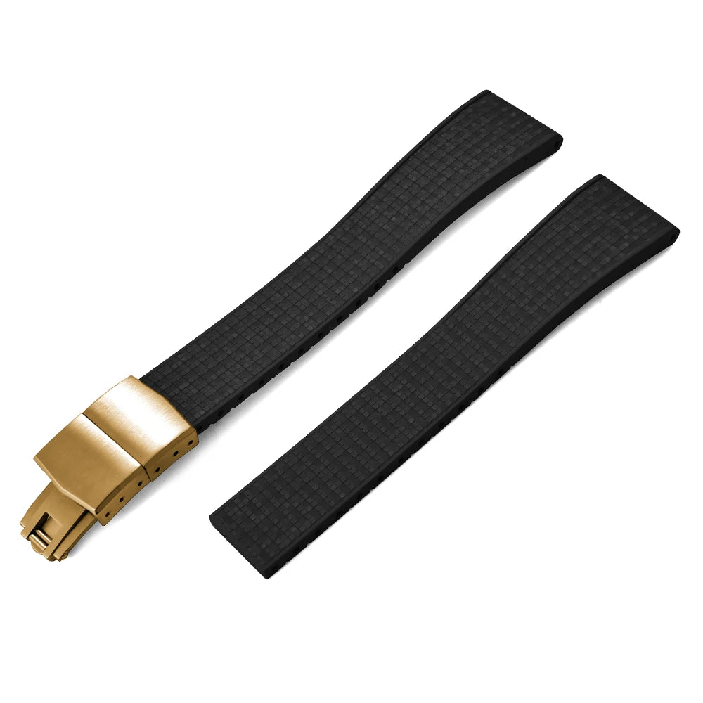 Mosaic CTS FKM Rubber Watch Strap Straight End – Cut-to-Fit-VivaStraps-Viva Timepiece