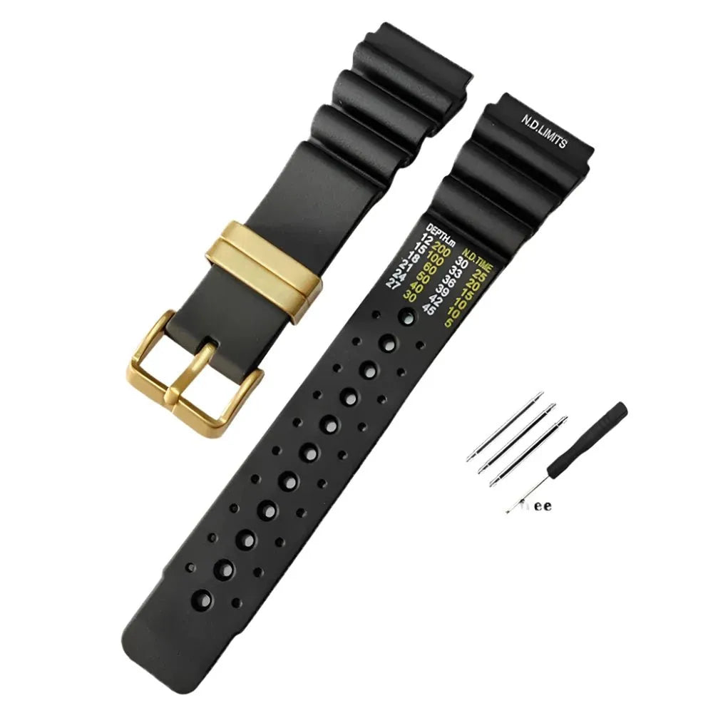 ND-Limits Diver Rubber Watch Strap – 20mm 22mm 24mm-VivaStraps-Viva Timepiece