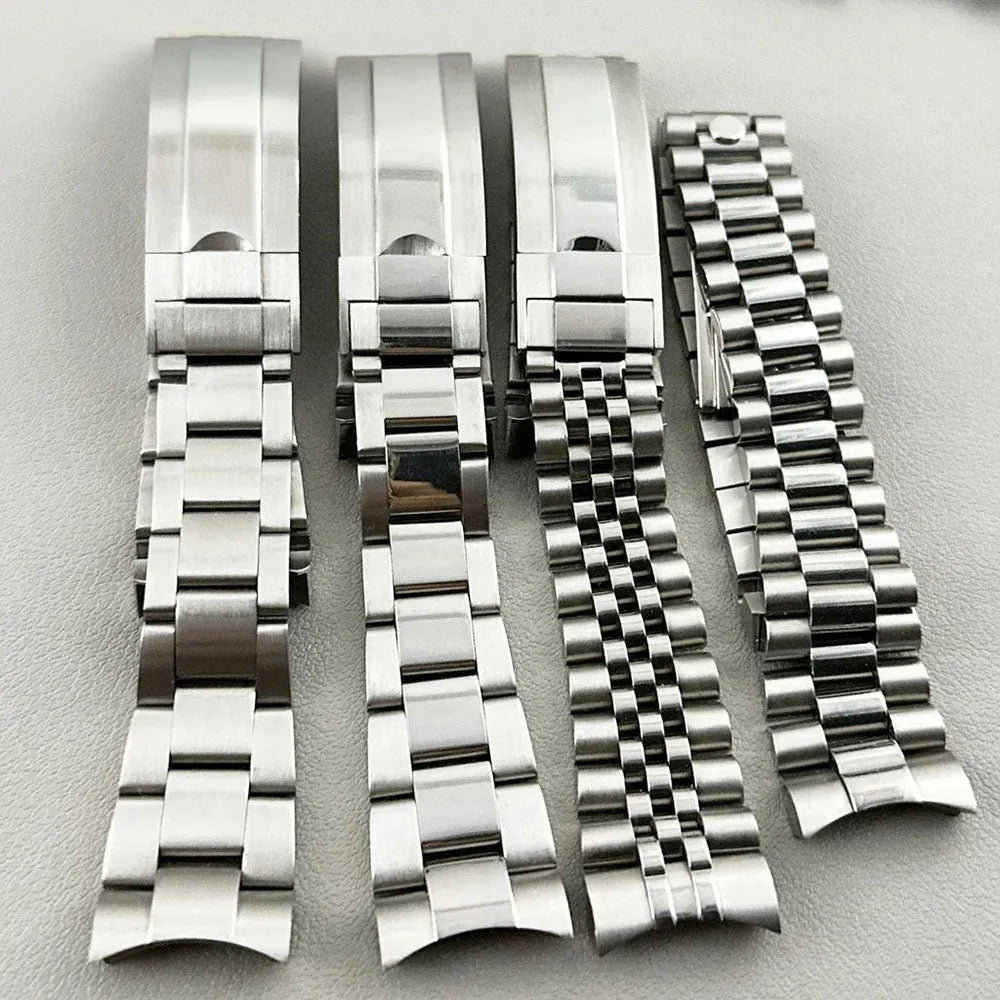 904L Stainless Steel 20mm Watch Bracelet – Oyster, Jubilee & President Styles