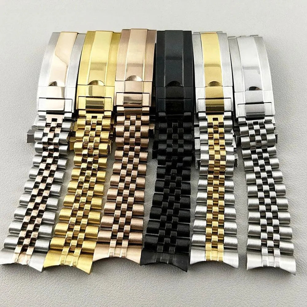 904L Stainless Steel 20mm Watch Bracelet – Oyster, Jubilee & President Styles