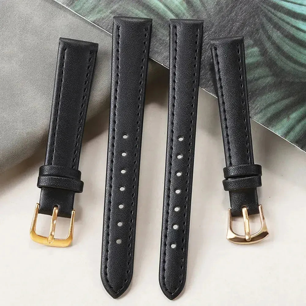 VivaStraps Cowhide PU Leather Replacement Watch Band (8mm–24mm)-VivaStraps-Viva Timepiece