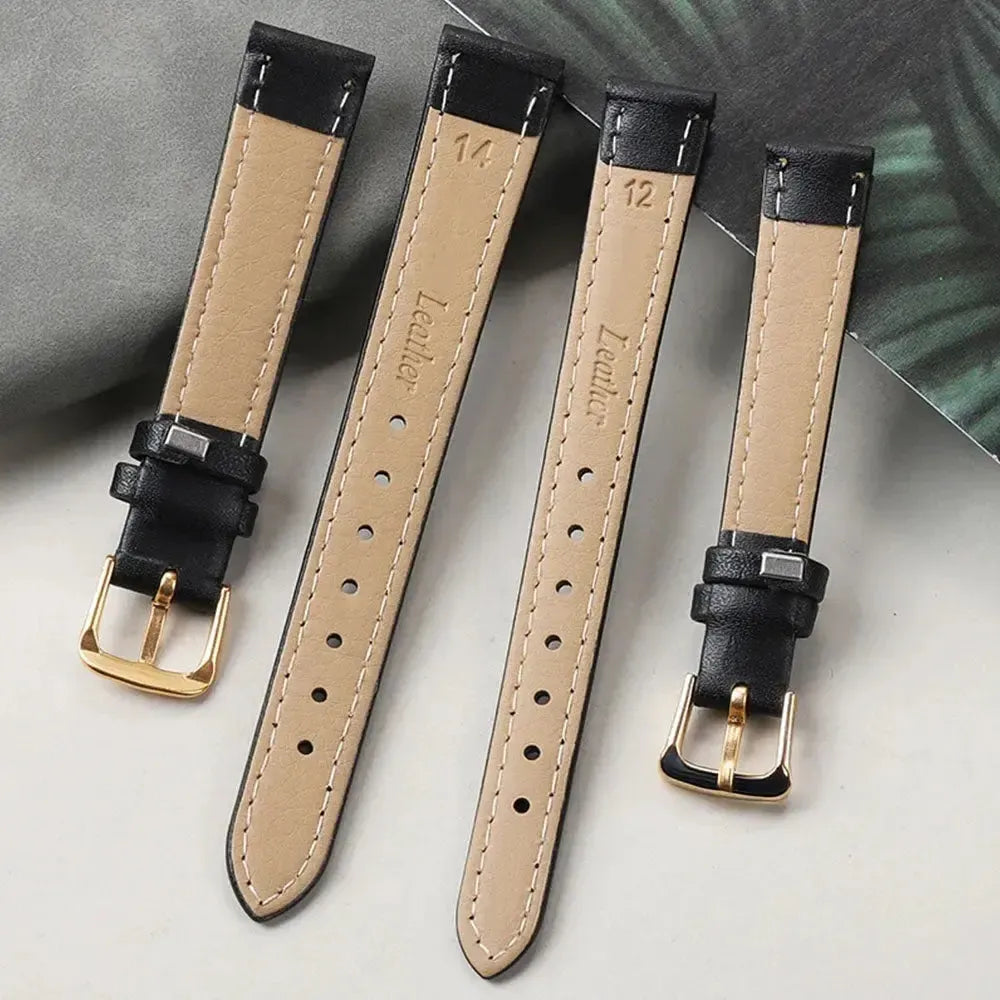 VivaStraps Cowhide PU Leather Replacement Watch Band (8mm–24mm)-VivaStraps-Viva Timepiece