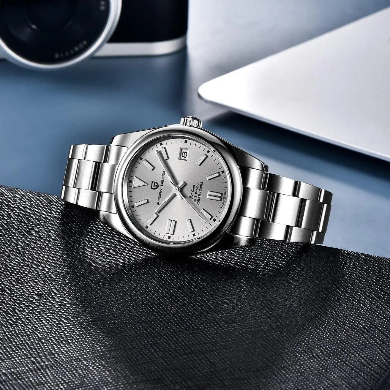 Pagani Design 39mm Automatic Stainless Steel Watch – Sapphire Crystal, NH35 Movement-Pagani Design-Viva Timepiece