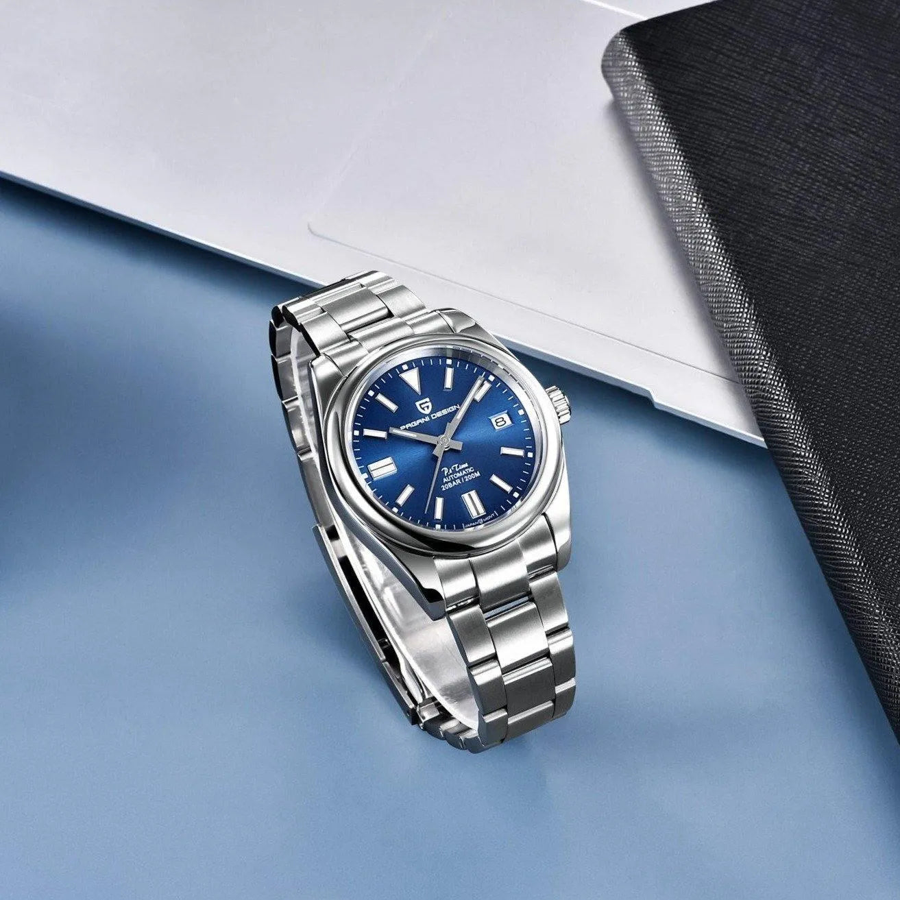 Pagani Design 39mm Automatic Stainless Steel Watch – Sapphire Crystal, NH35 Movement-Pagani Design-Viva Timepiece