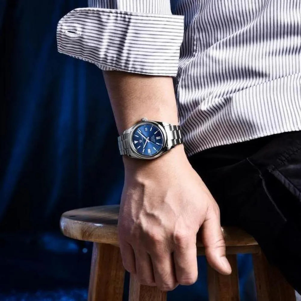 Pagani Design 39mm Automatic Stainless Steel Watch – Sapphire Crystal, NH35 Movement-Pagani Design-Viva Timepiece