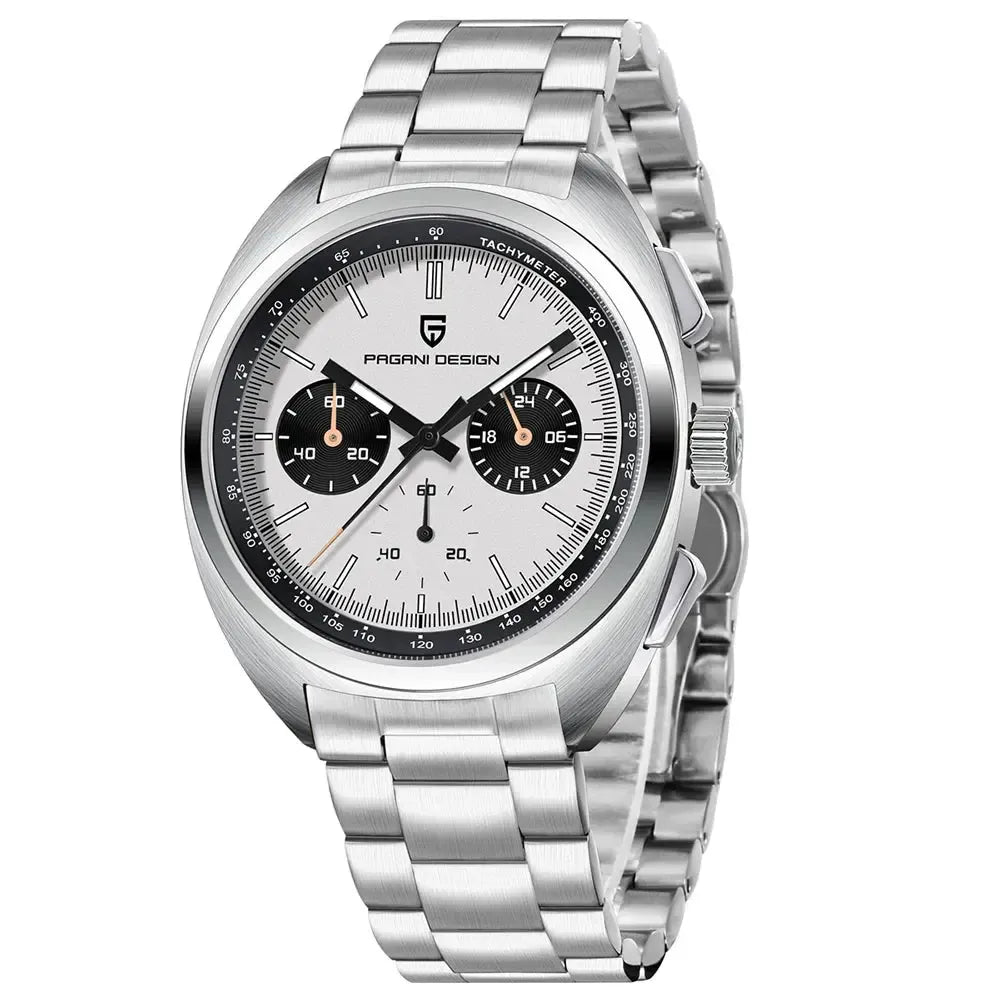 Pagani Design 39mm Quartz Retro Chronograph Sport Watch – VK63 Movement-Pagani Design-Viva Timepiece