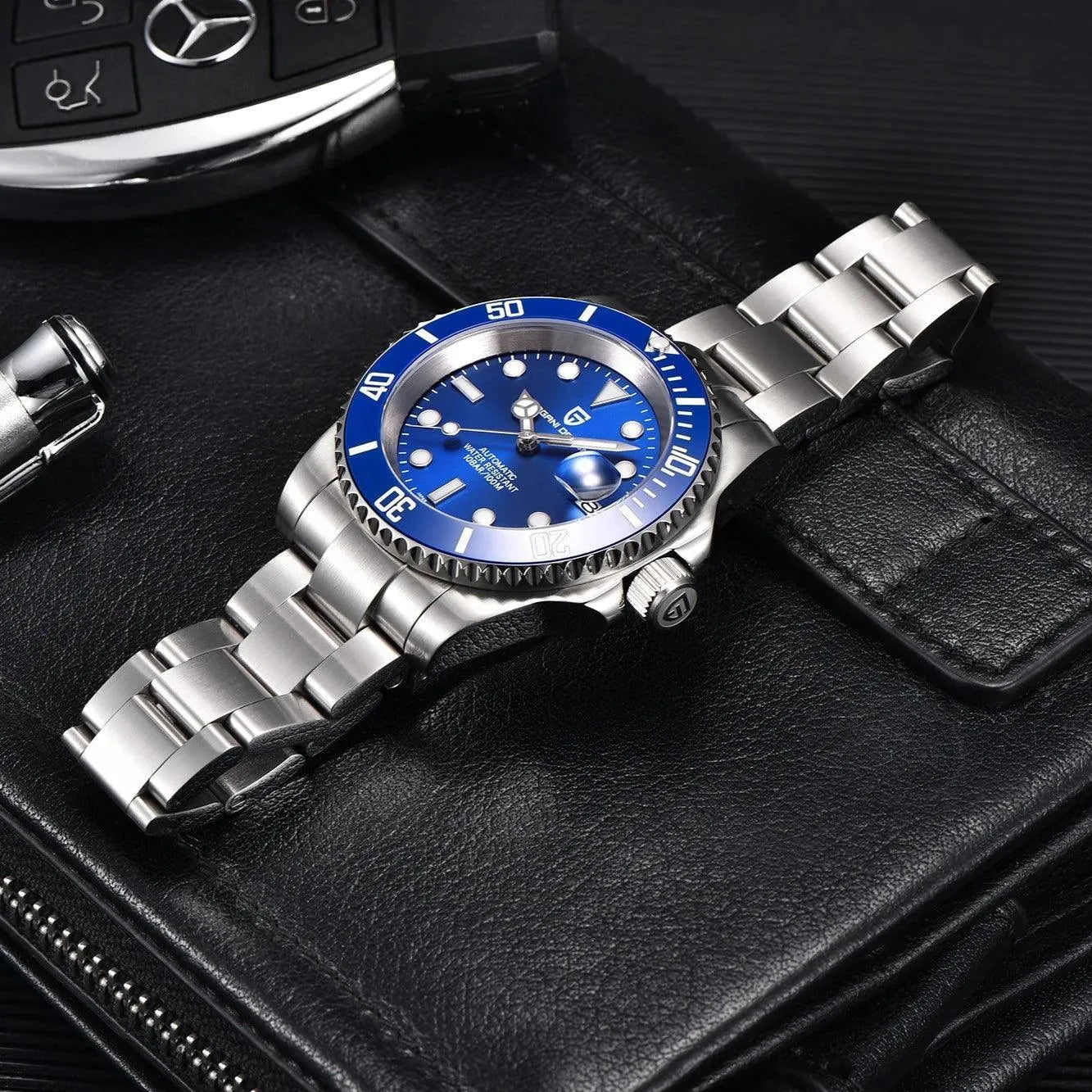 Pagani Design 40mm Automatic Diver Watch – Sapphire Crystal, Ceramic Bezel-Pagani Design-Viva Timepiece