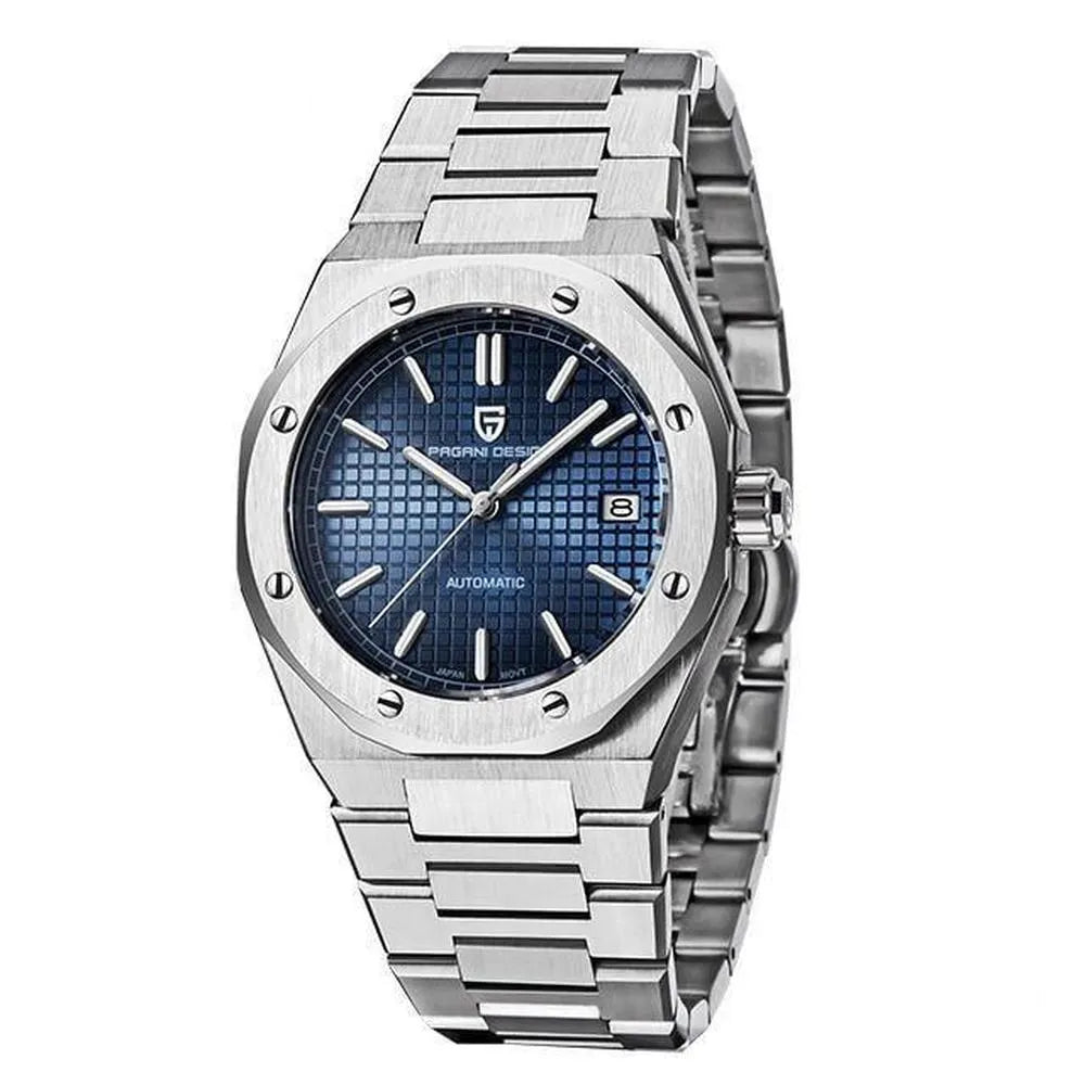 Pagani Design 40mm Automatic Integrated Stainless Steel Watch – Sapphire Crystal, NH35 Movement-Pagani Design-Viva Timepiece