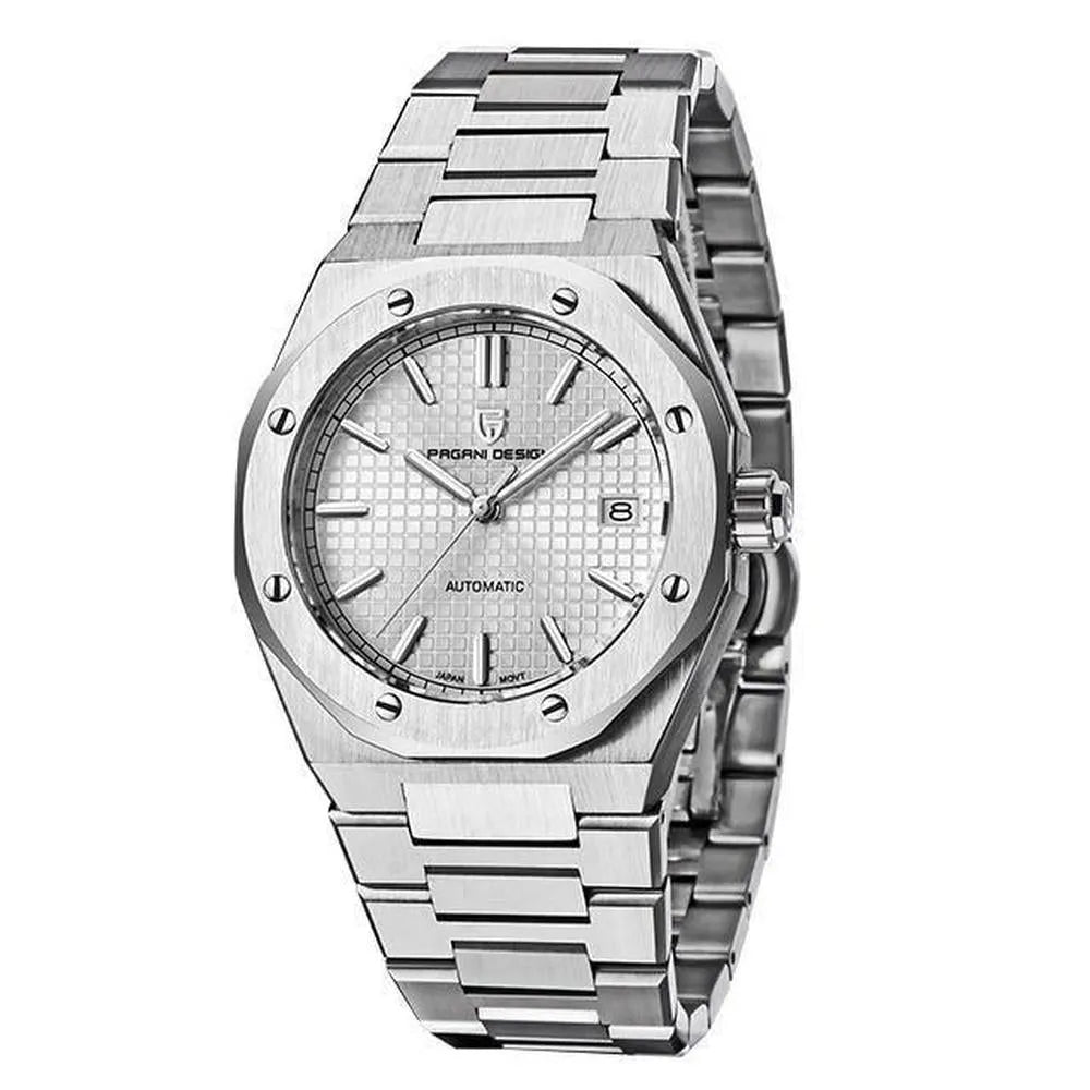 Pagani Design 40mm Automatic Integrated Stainless Steel Watch – Sapphire Crystal, NH35 Movement-Pagani Design-Viva Timepiece