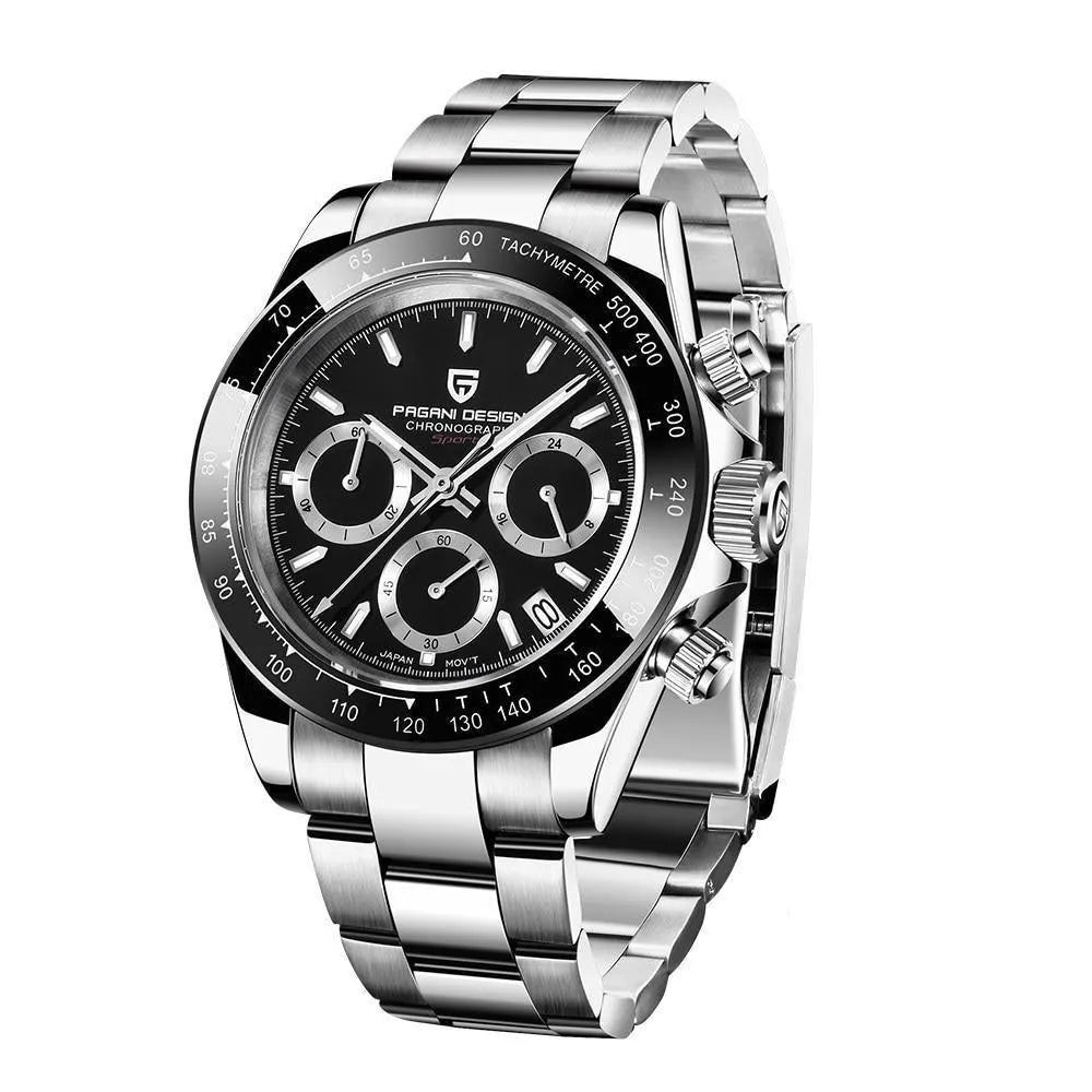 Pagani Design 40mm Automatic Sport Chronograph Watch – Ceramic Bezel, Sapphire Crystal-Pagani Design-Viva Timepiece