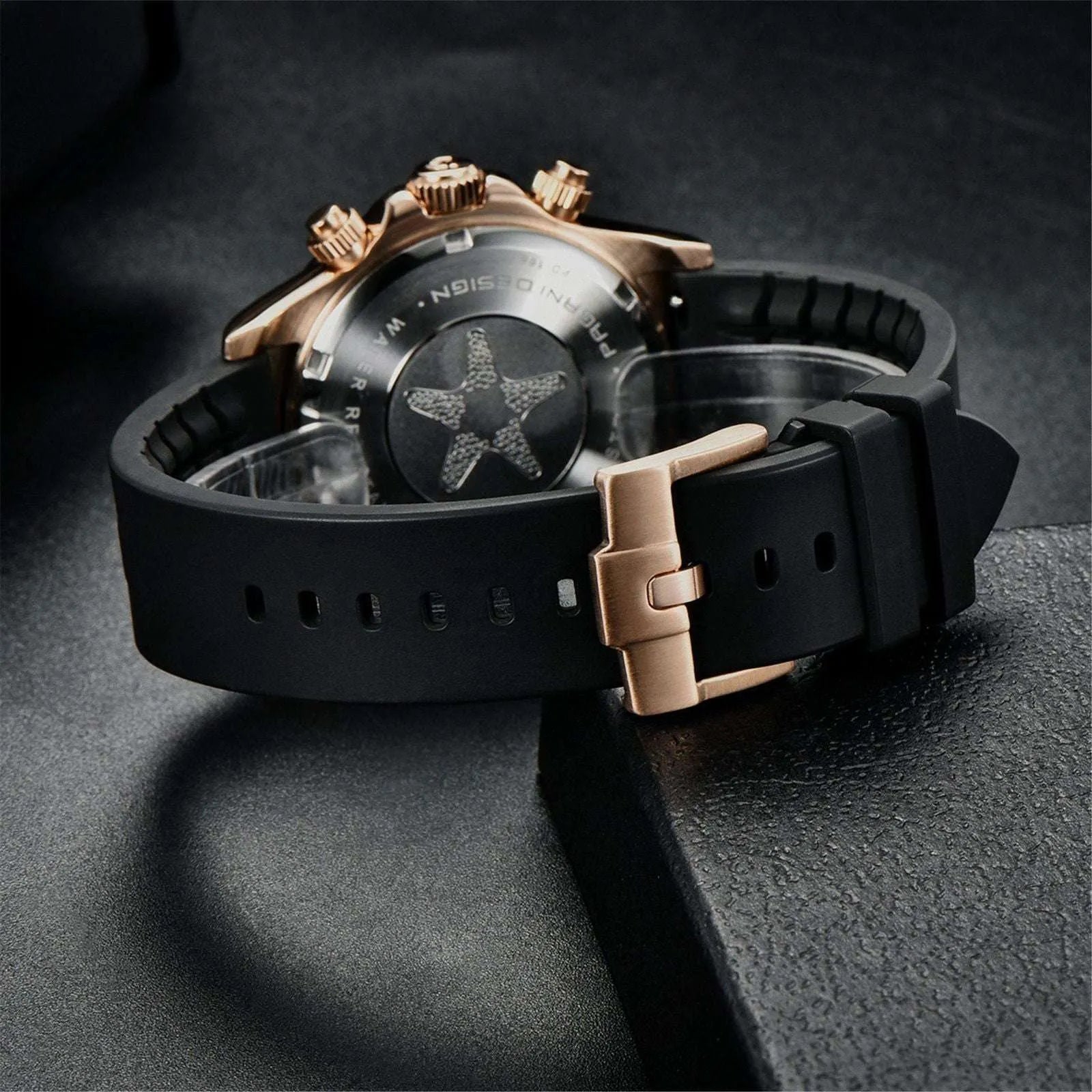 Pagani Design 40mm Automatic Sport Chronograph Watch – Ceramic Bezel, Sapphire Crystal-Pagani Design-Viva Timepiece