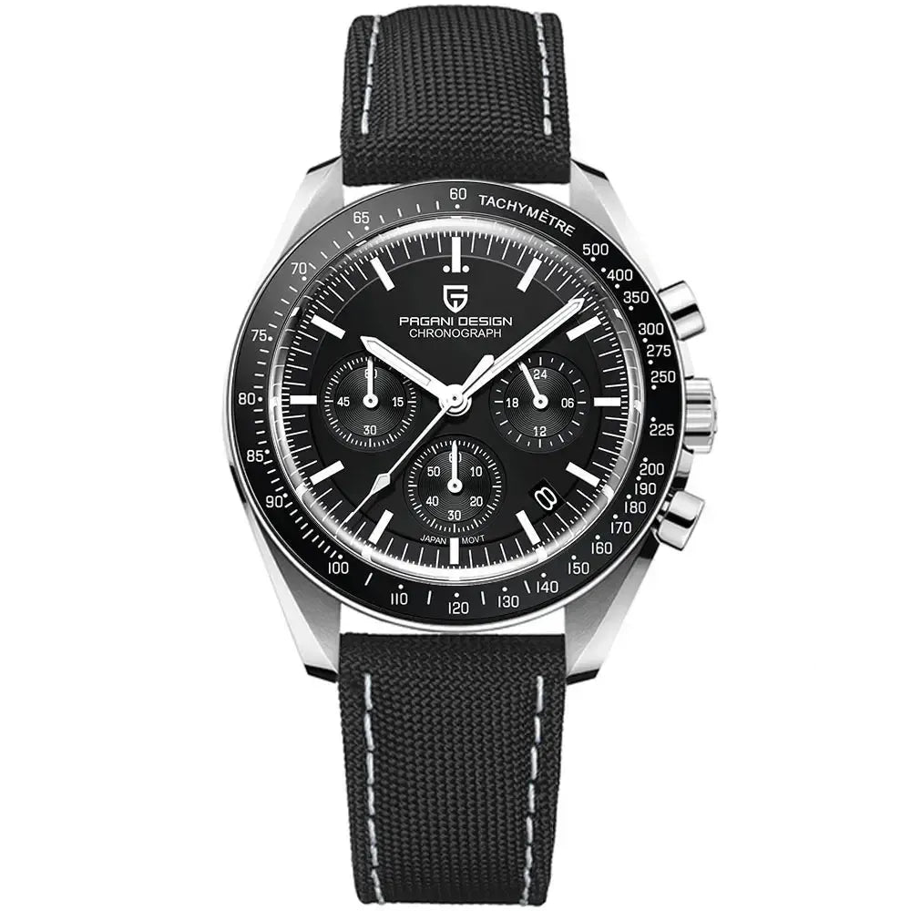 Pagani Design 40mm Quartz Chronograph Sport Watch – Sapphire Crystal-Pagani Design-Viva Timepiece