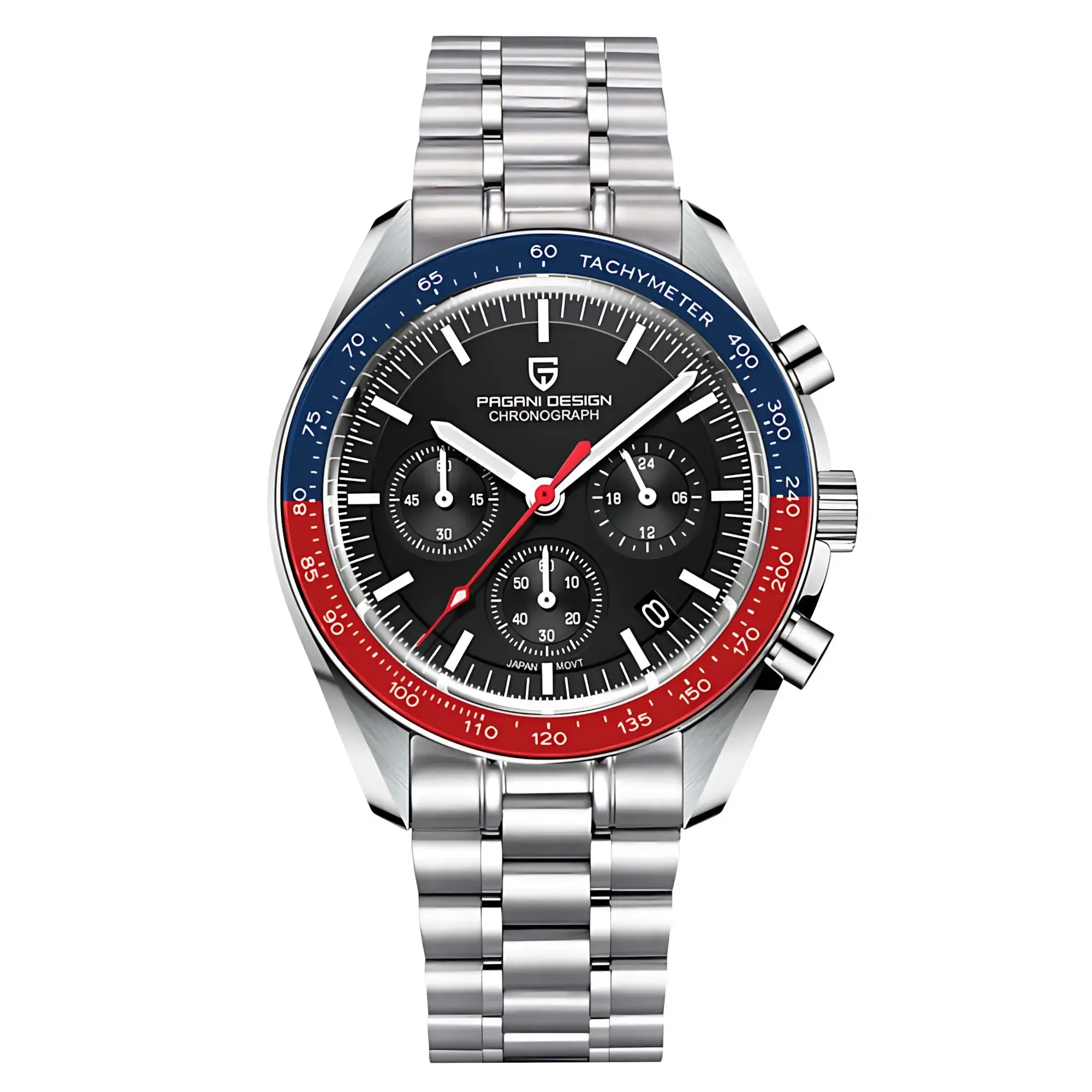 Pagani Design 40mm Quartz Chronograph Sport Watch – Sapphire Crystal-Pagani Design-Viva Timepiece