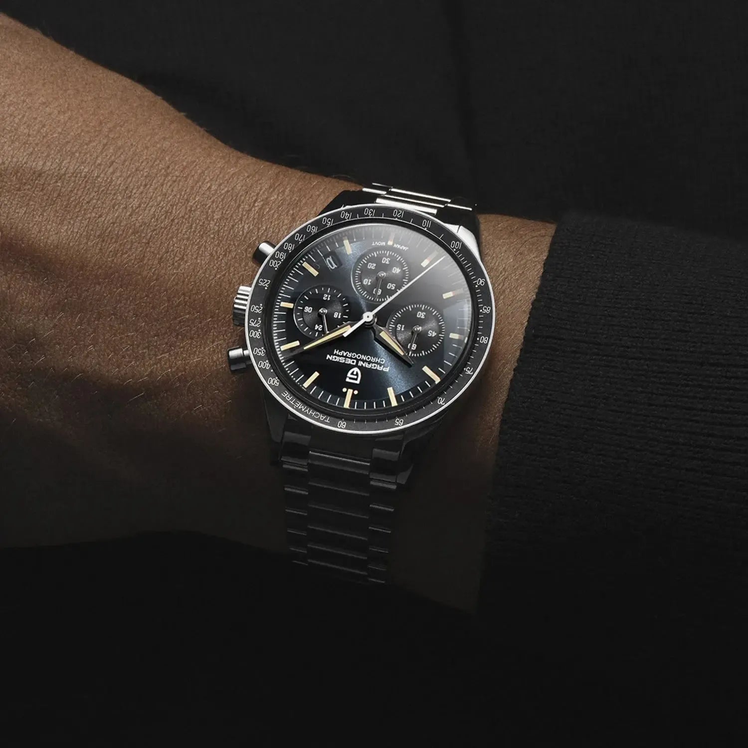 Pagani Design 40mm Quartz Chronograph Sport Watch – Sapphire Crystal-Pagani Design-Viva Timepiece