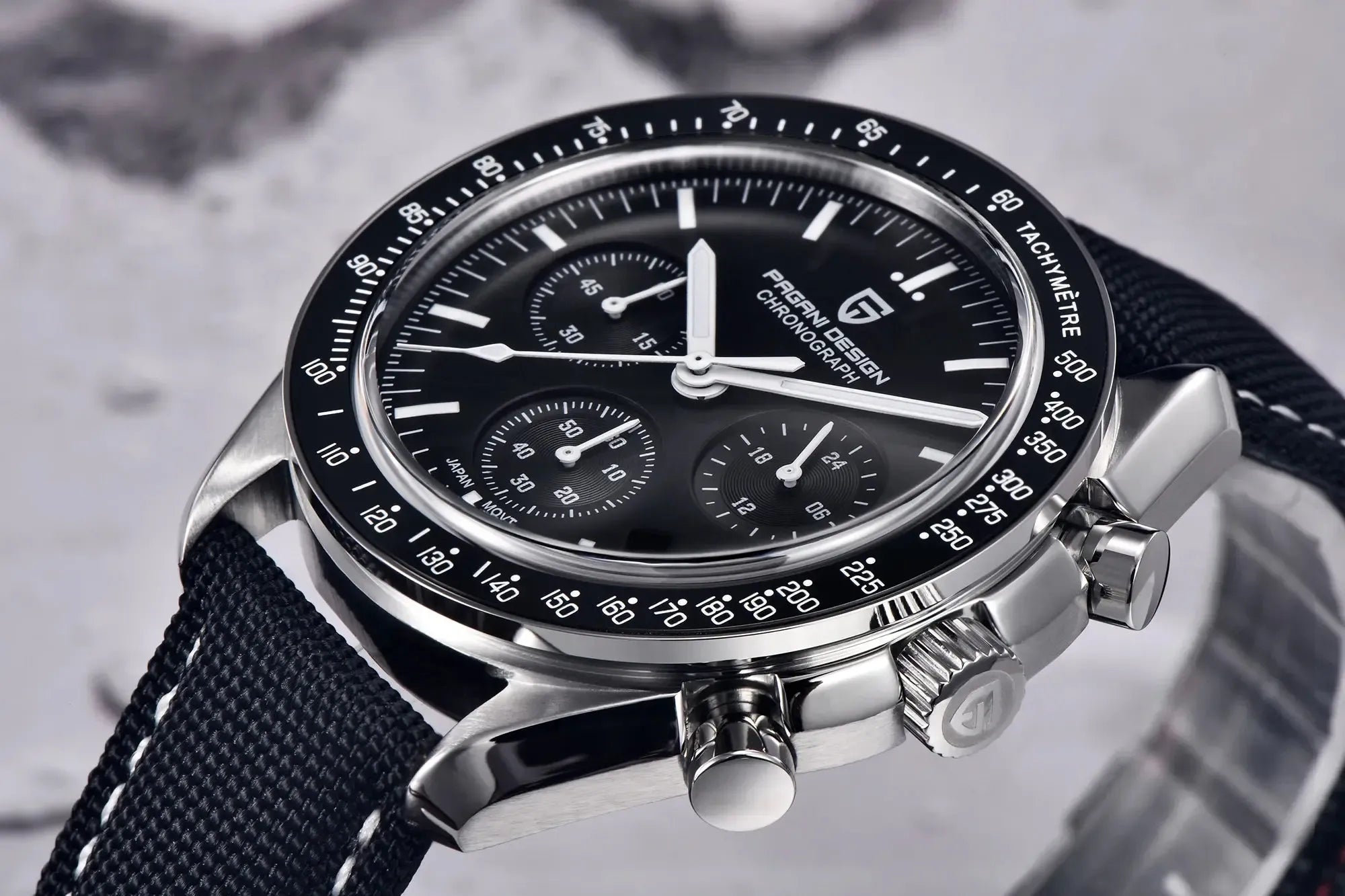 Pagani Design 40mm Quartz Chronograph Sport Watch – Sapphire Crystal-Pagani Design-Viva Timepiece