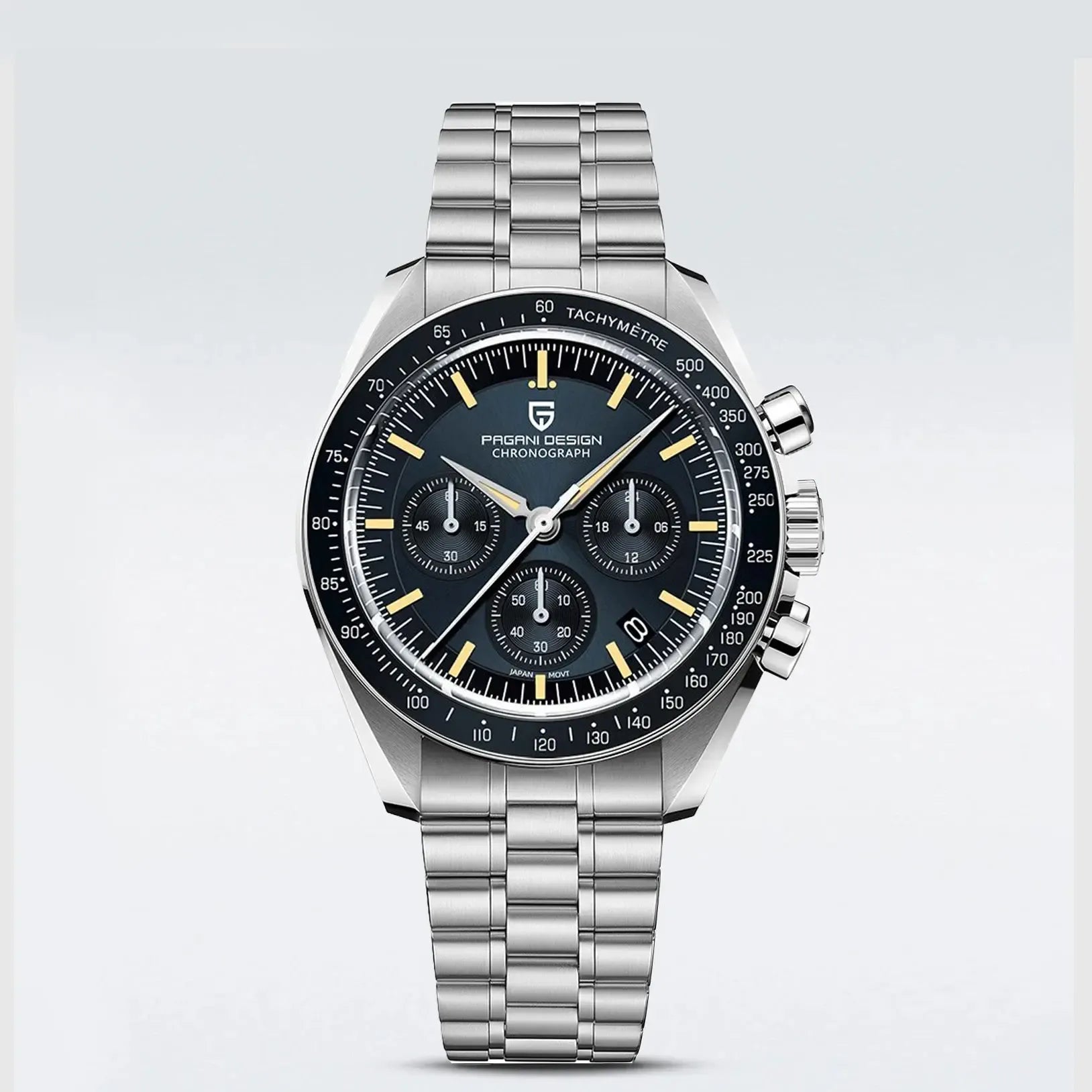 Pagani Design 40mm Quartz Chronograph Sport Watch – Sapphire Crystal-Pagani Design-Viva Timepiece