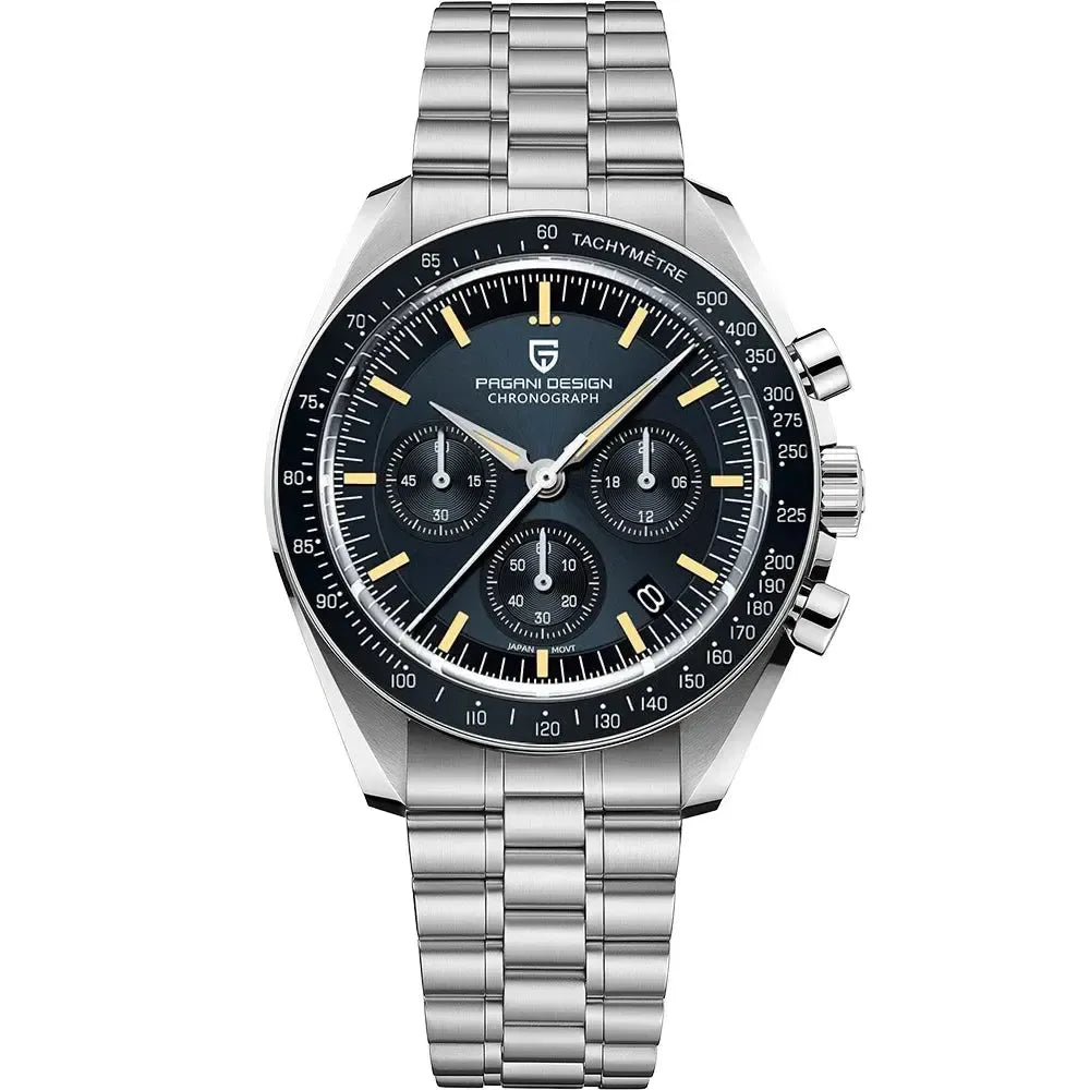 Pagani Design 40mm Quartz Chronograph Sport Watch – Sapphire Crystal-Pagani Design-Viva Timepiece